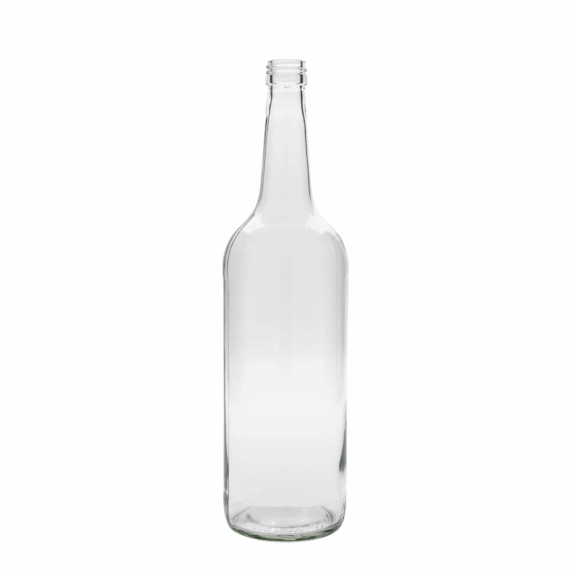 1.000 ml Glasflasche Geradhals, Mündung: PP 28