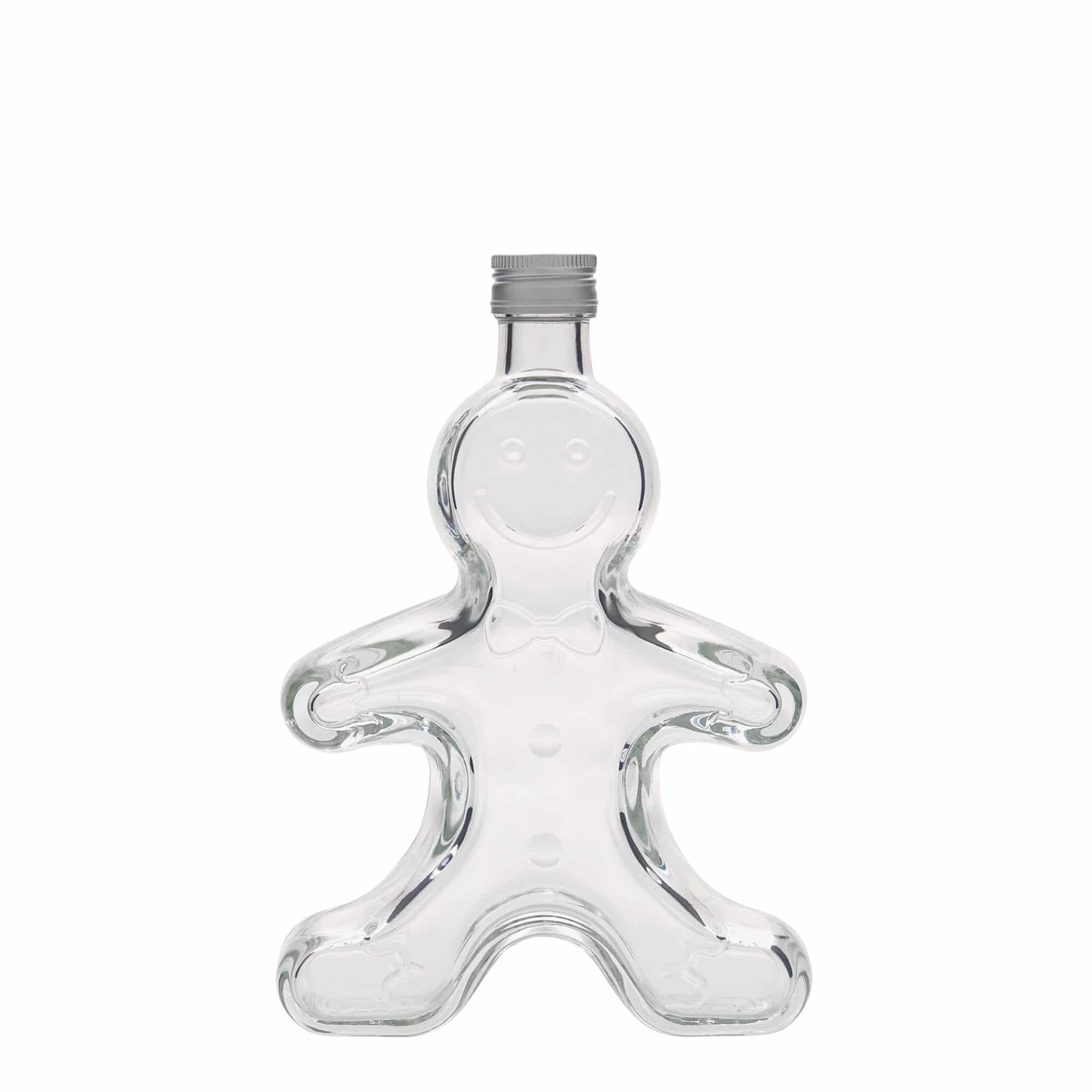 250 ml Glasflasche „Lebkuchenmann“, Mündung: PP 24