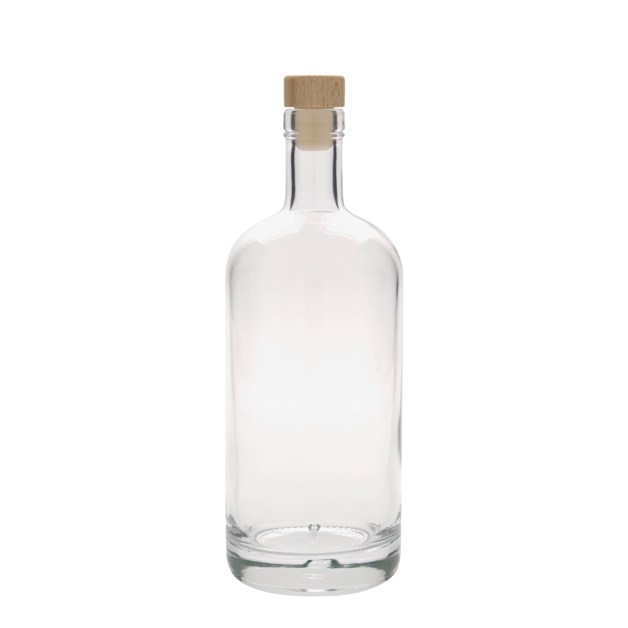 700 ml Glasflasche 'Linea Uno', Mündung: Kork 700 ml Glasflasche 'Linea Uno', Mündung: Kork