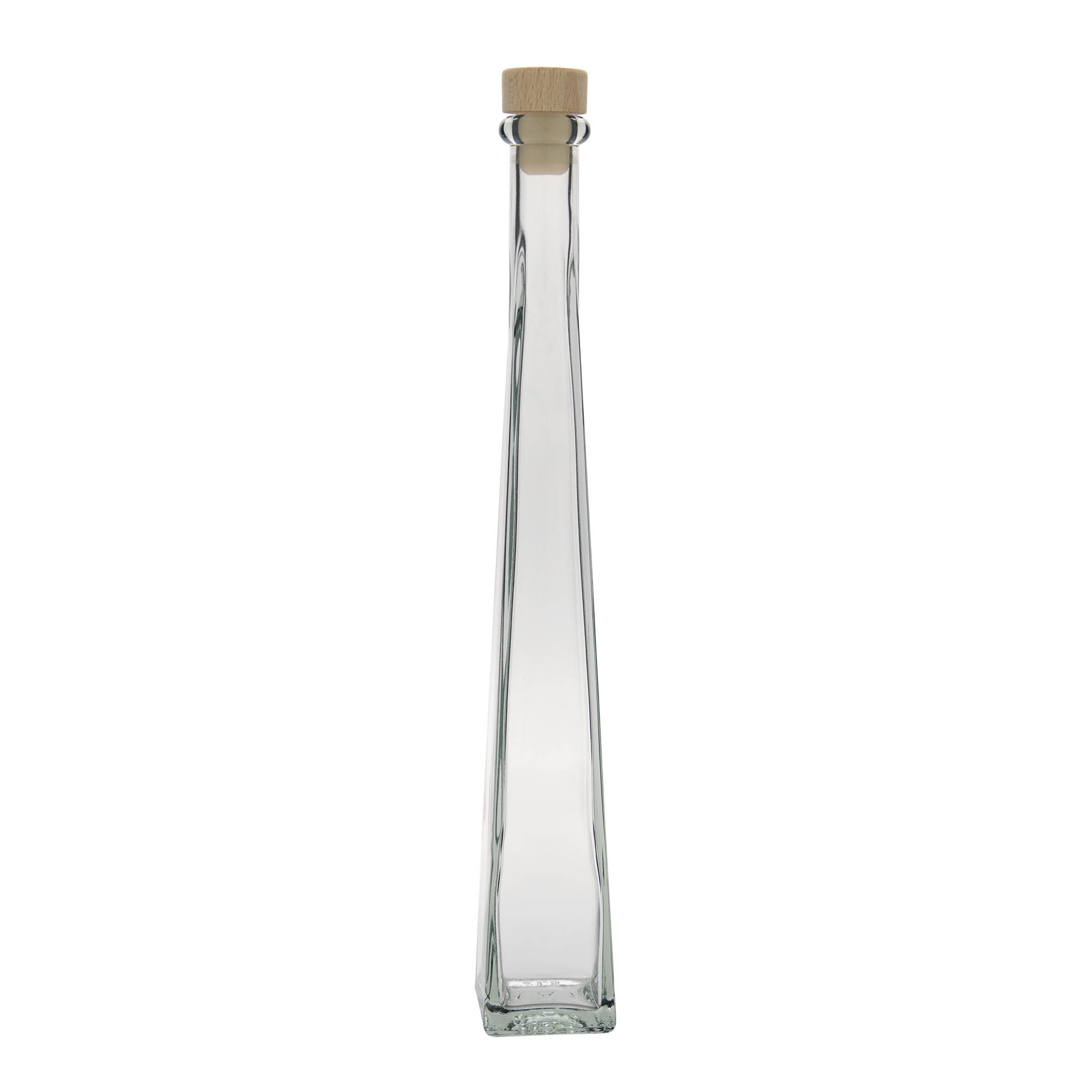 200 ml Glasflasche 'Dama Quadrato', quadratisch, Mündung: Kork 200 ml Glasflasche 'Dama Quadrato', quadratisch, Mündung: Kork