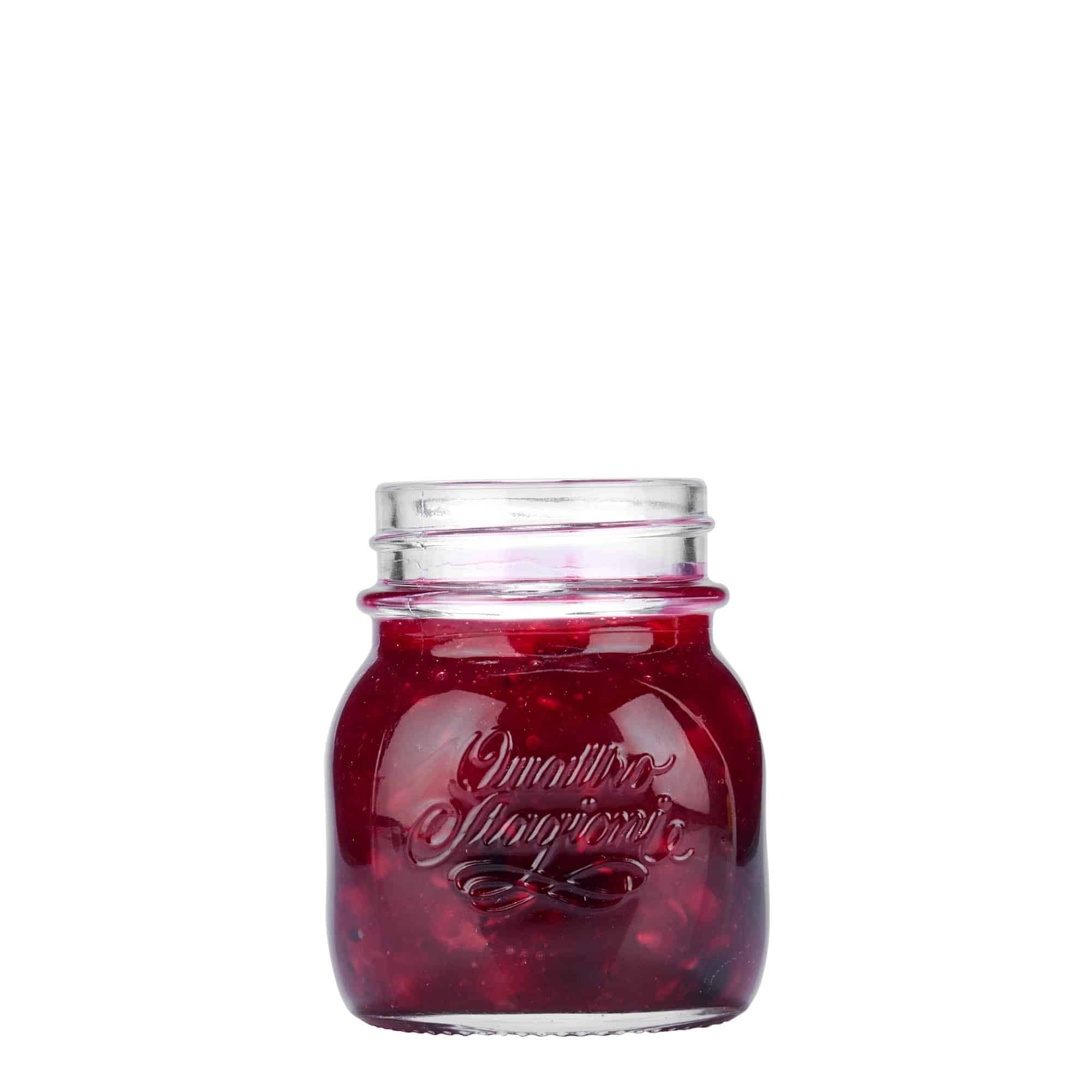 150 ml Glas „Quattro Stagioni“, Mündung: Schraubverschluss