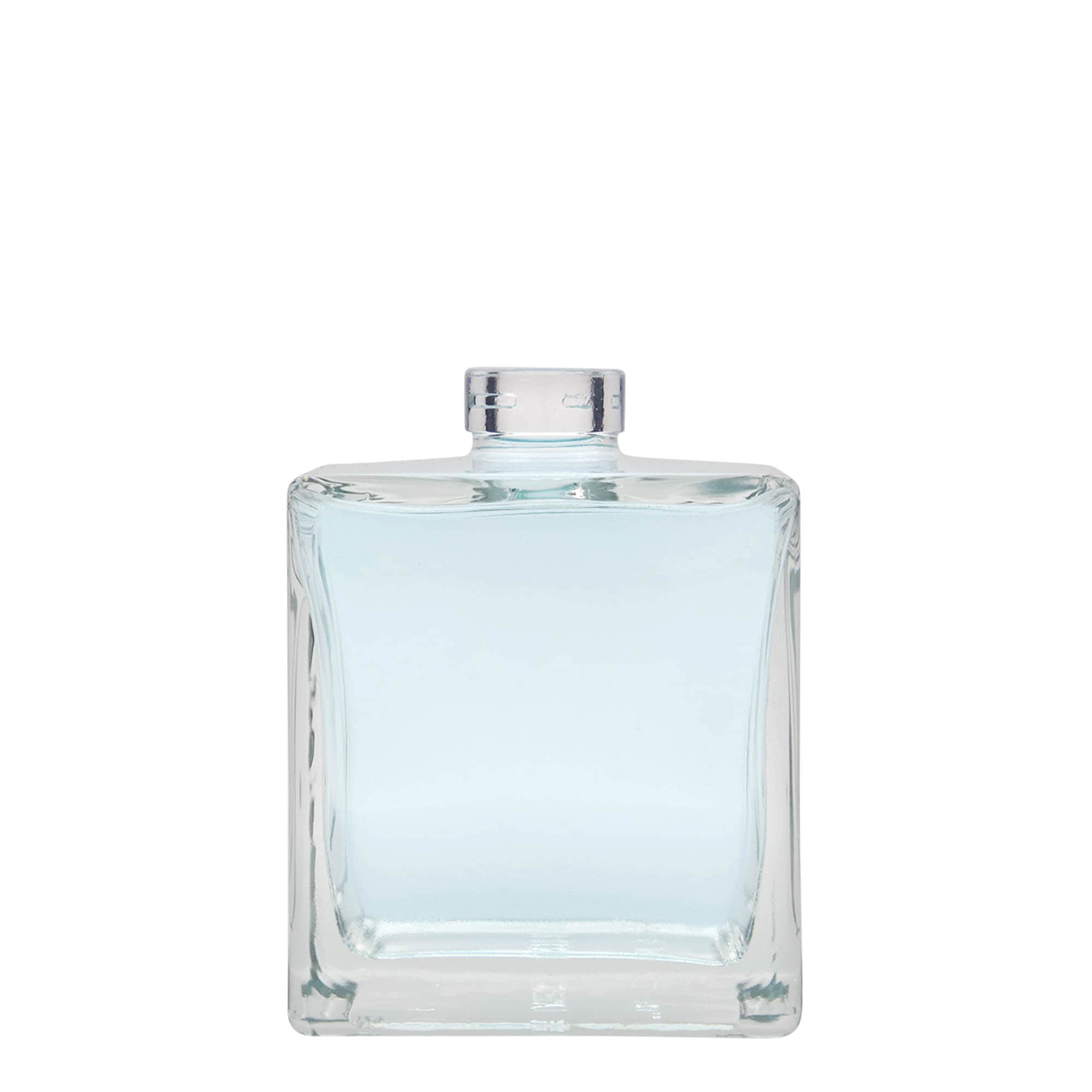 500 ml Glasflasche 'Cube', quadratisch, Mündung: Kork