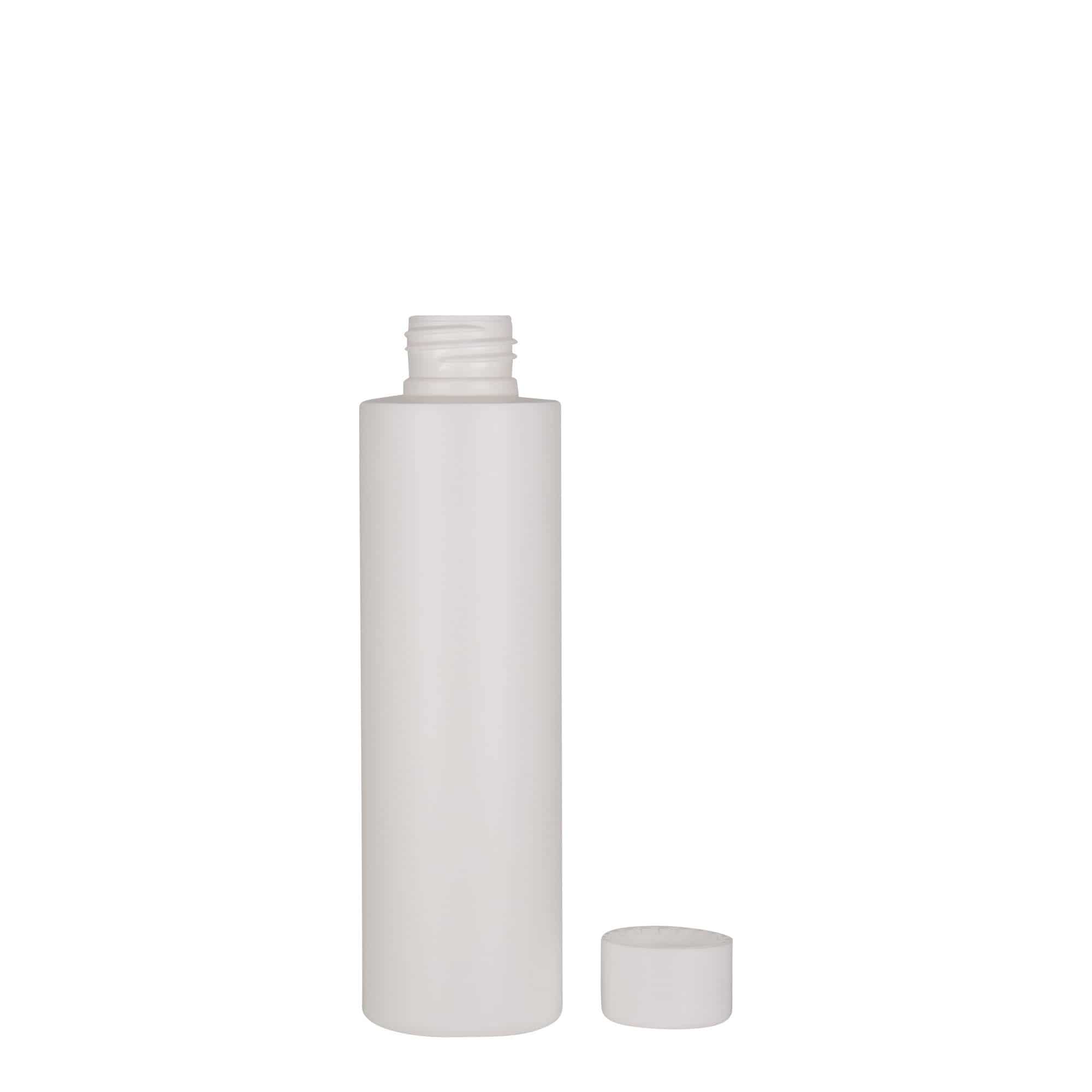 150 ml Kunststoffflasche 'Pipe', HDPE, weiß, Mündung: 24/410
