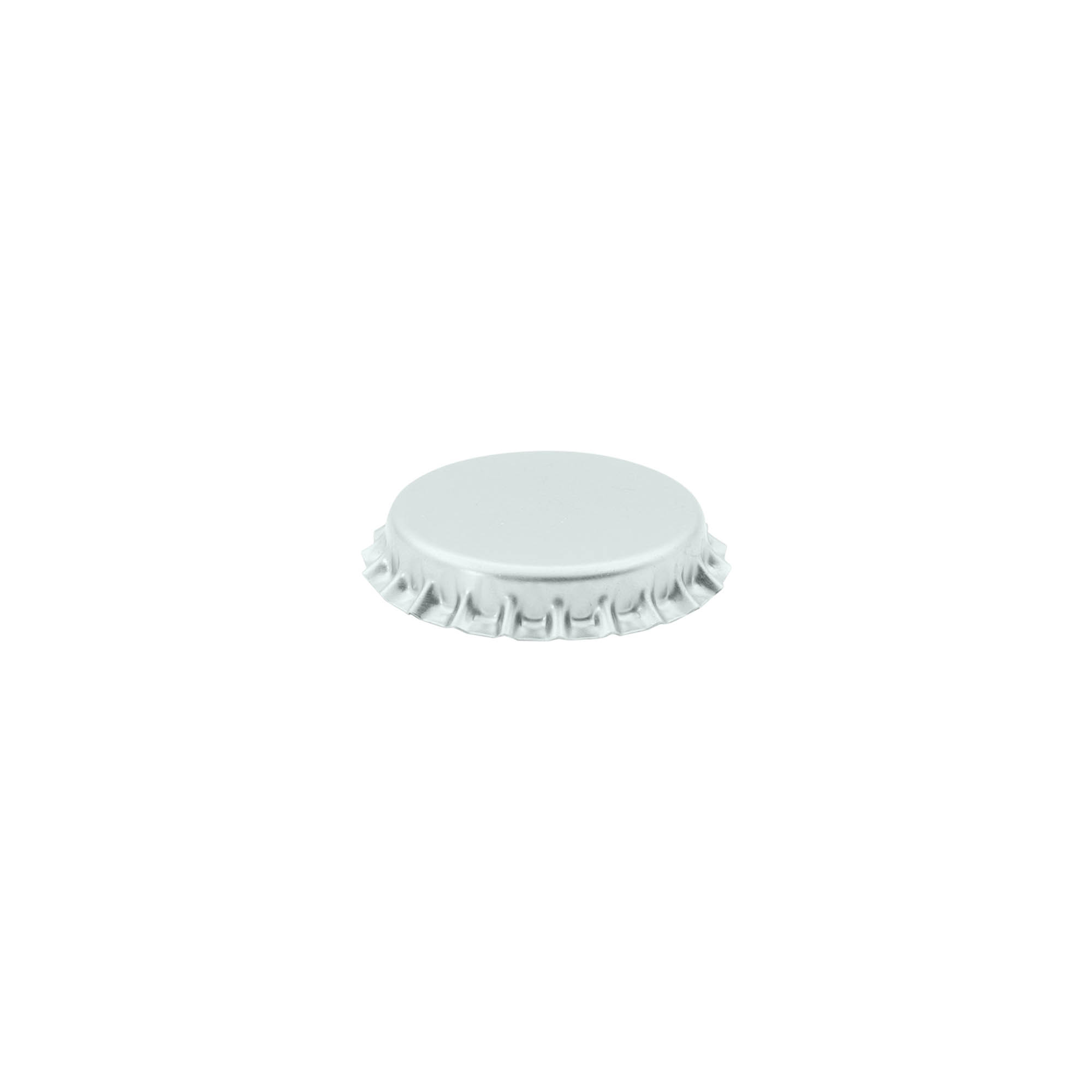 Kronkorken 29 mm, Metall, silber Kronkorken 29 mm, Metall, silber