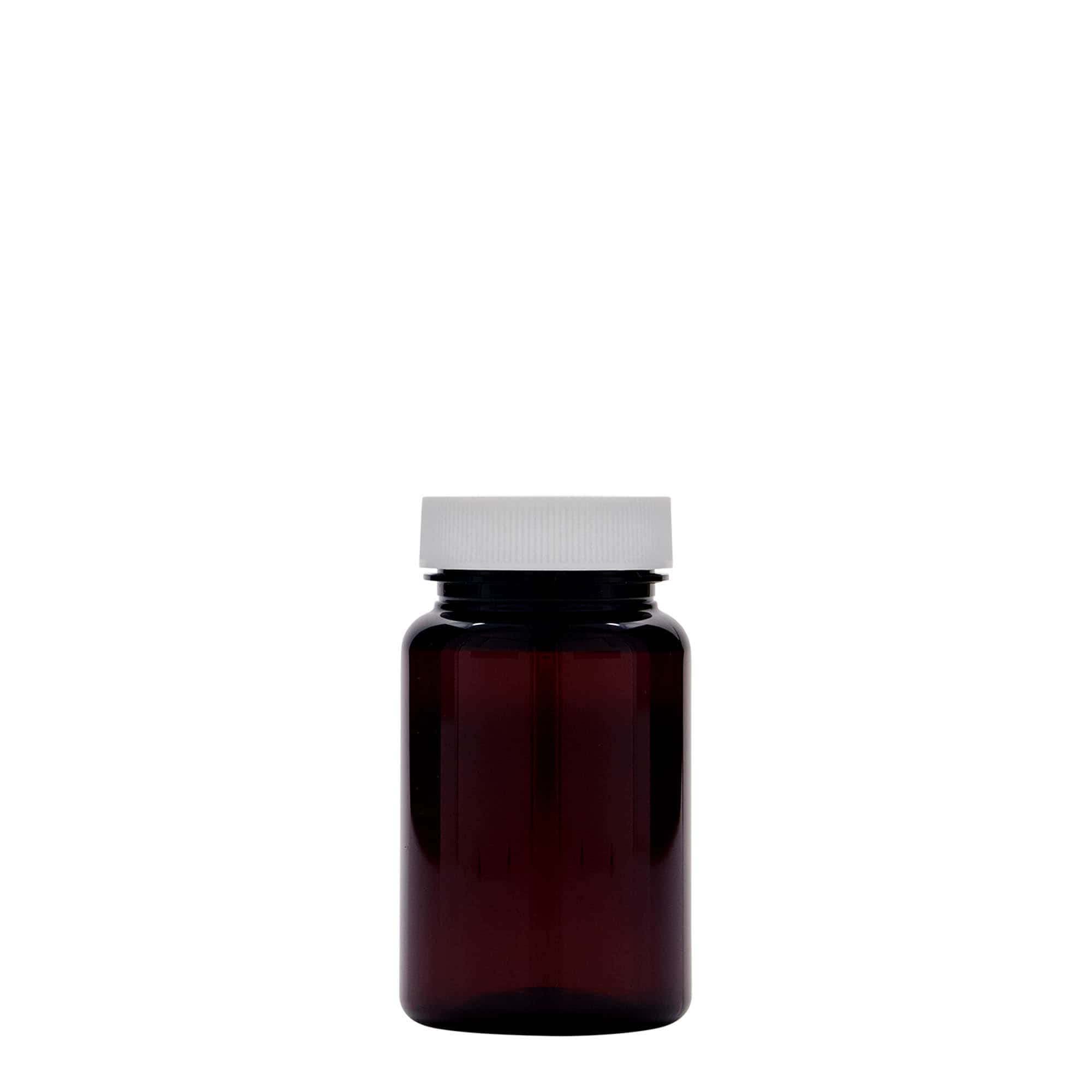 75 ml PET-Packer, Kunststoff, braun, Mündung:  38/400