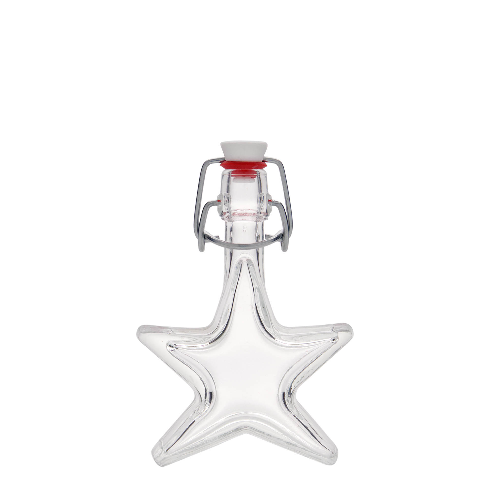 40 ml Glasflasche „Stern“, Mündung: Bügelverschluss