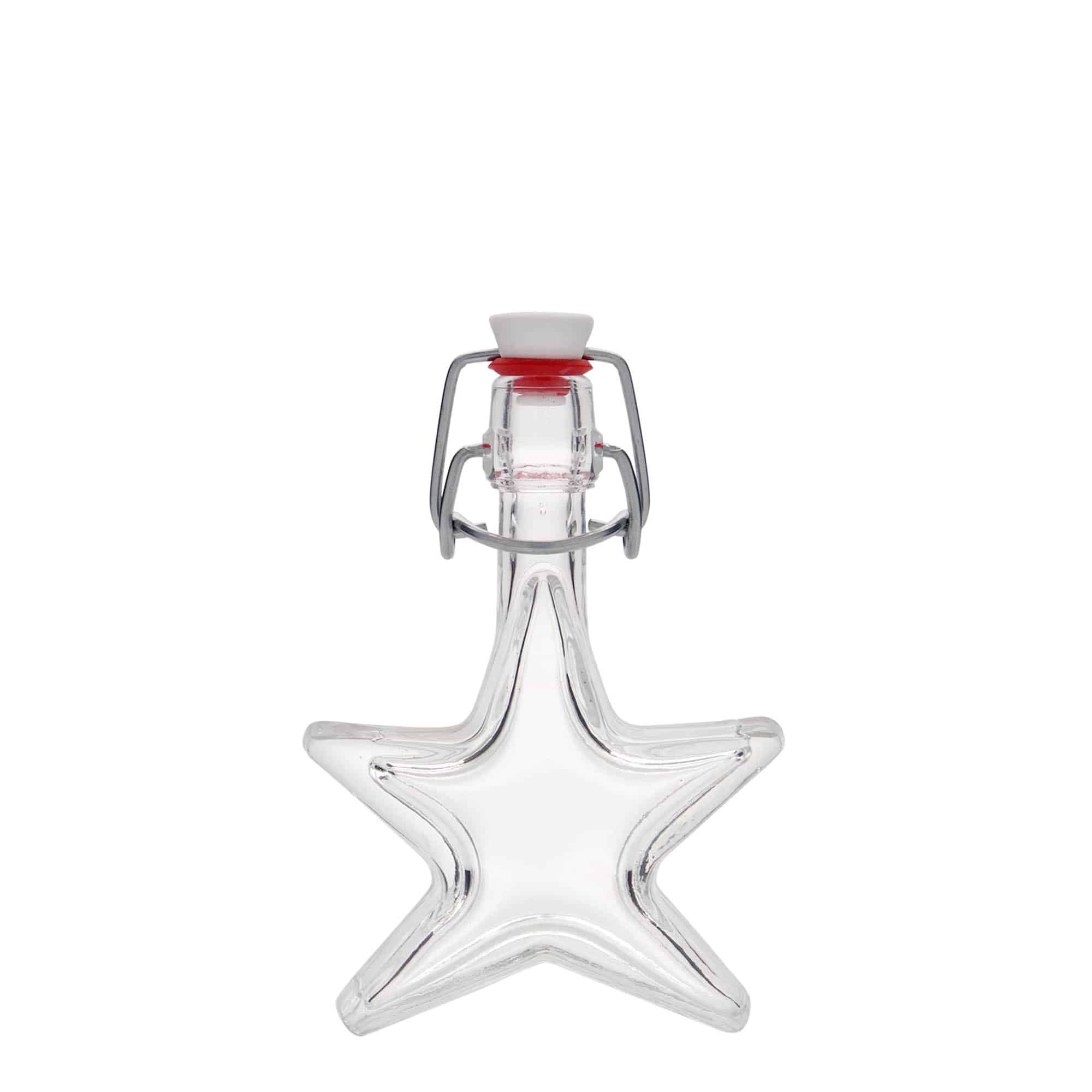 40 ml Glasflasche „Stern“, Mündung: Bügelverschluss