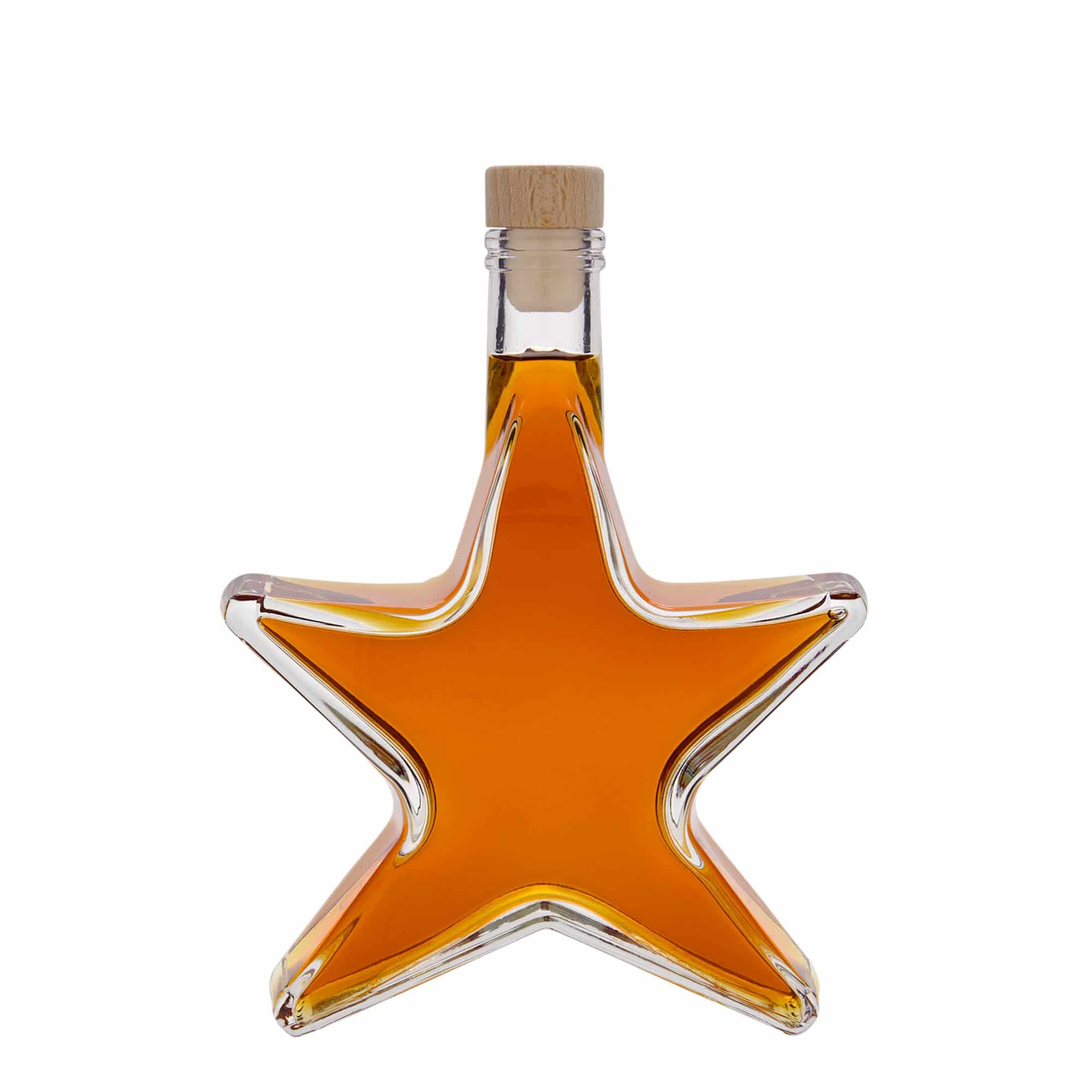 350 ml Glasflasche 'Stern', Mündung: Kork