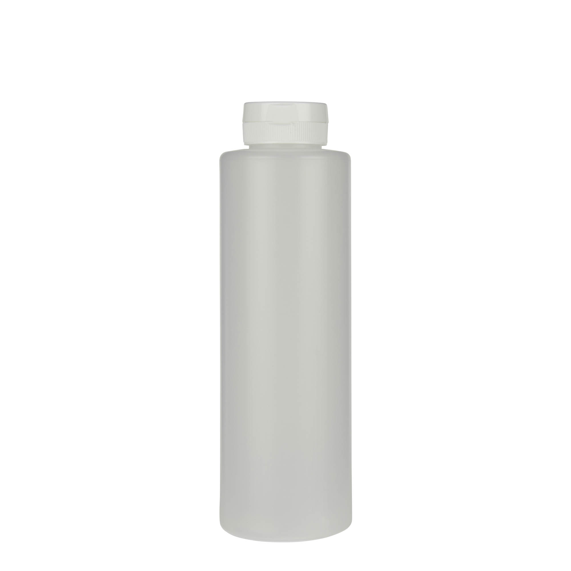 500 ml Soßenflasche, LDPE-Kunststoff, natur, Mündung:  38/400