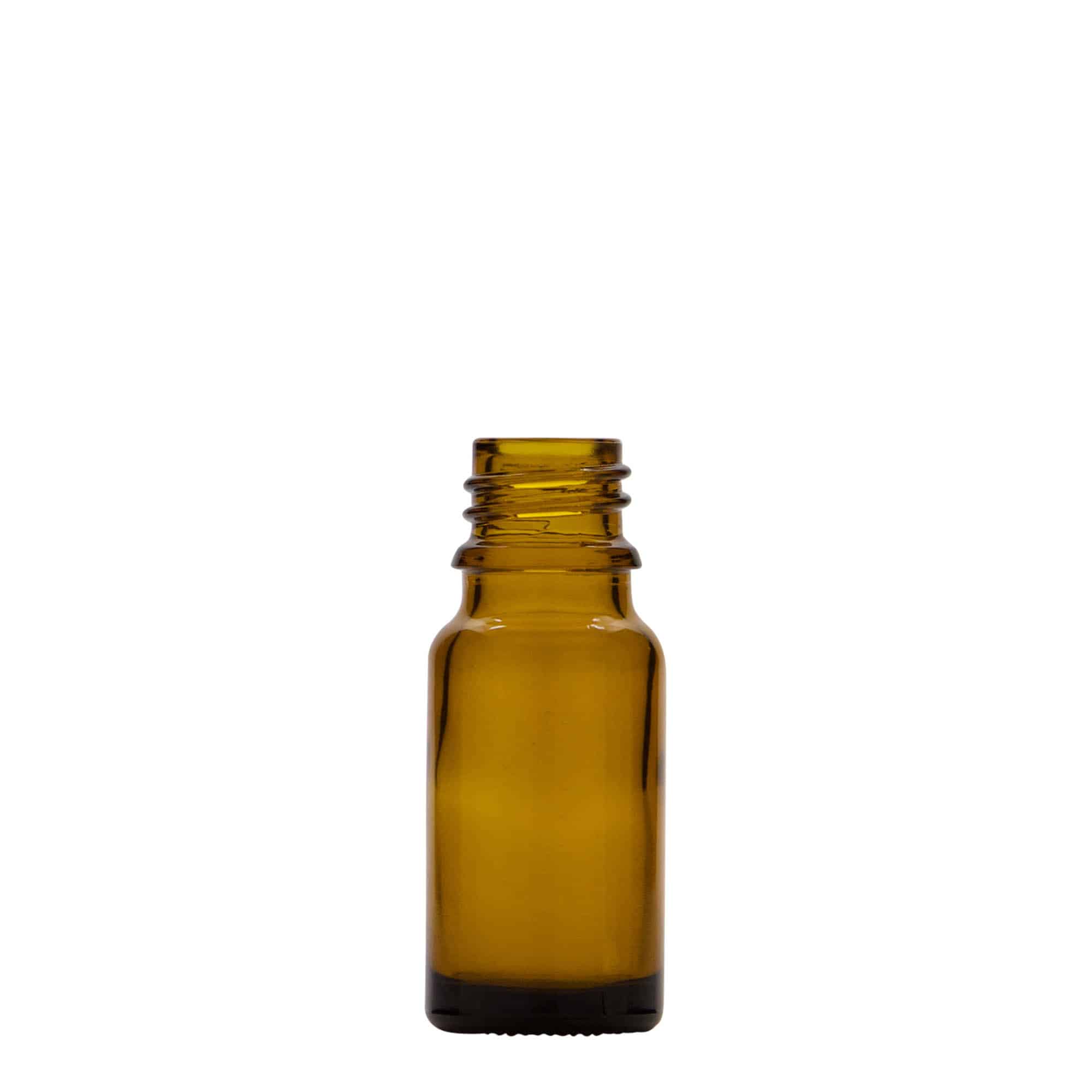 10 ml Medizinflasche mit Lotionspumpe, Glas, braun, Mündung: DIN 18