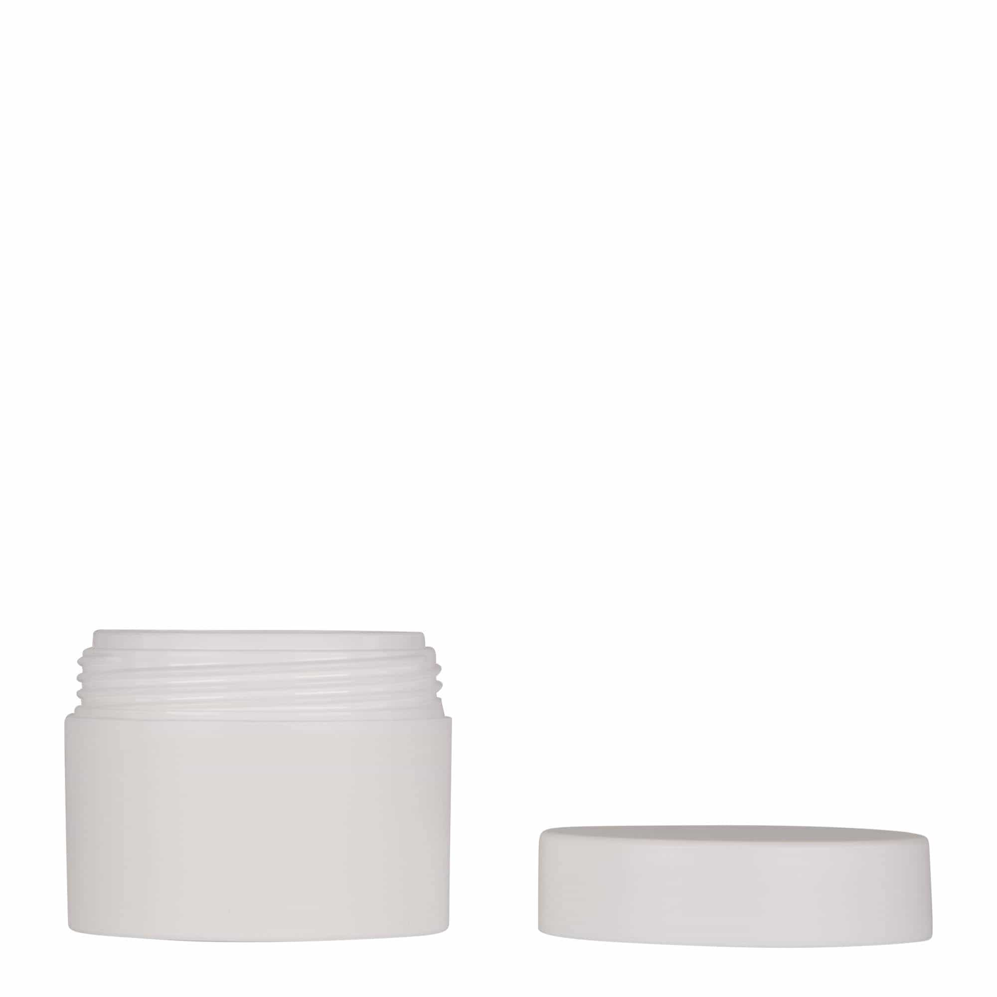 50 ml Kunststoffdose 'Antonella', PP, weiß, Mündung: Schraubverschluss