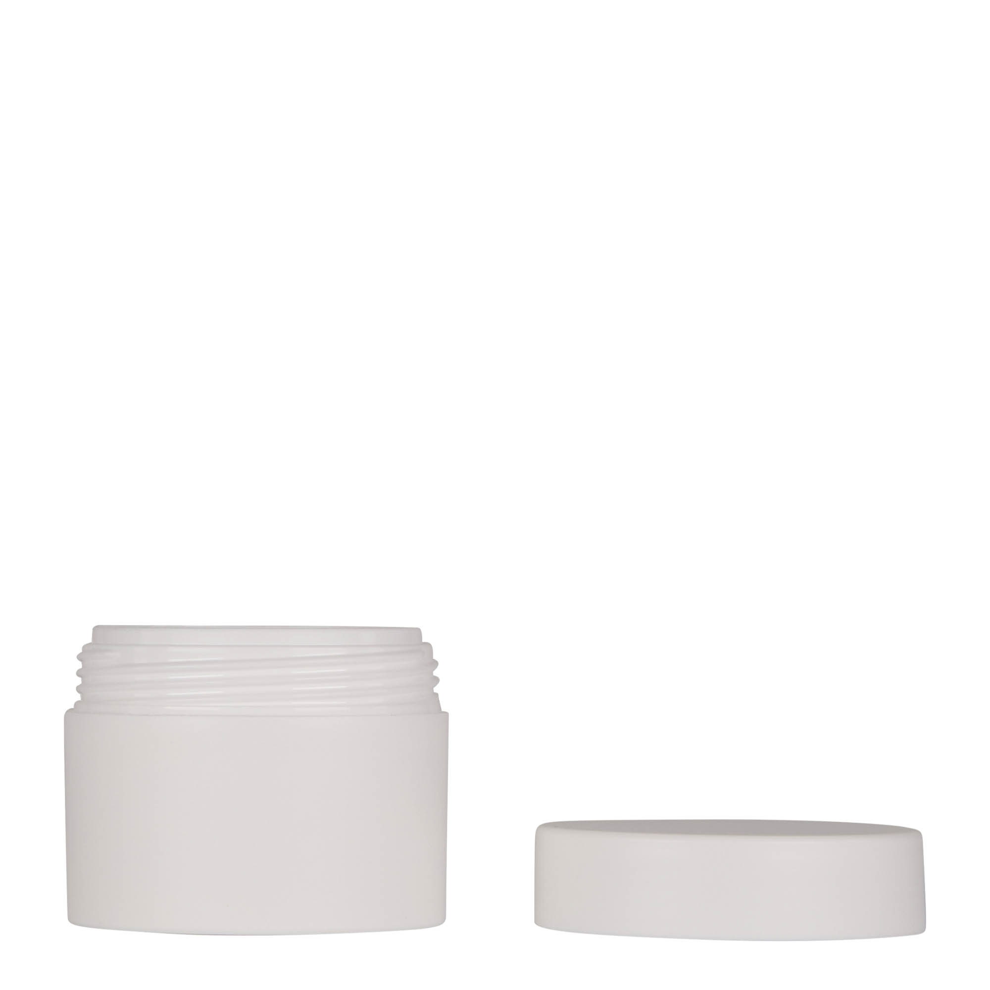 50 ml Kunststoffdose 'Antonella', PP, weiß, Mündung: Schraubverschluss 50 ml Kunststoffdose 'Antonella', PP, weiß, Mündung: Schraubverschluss