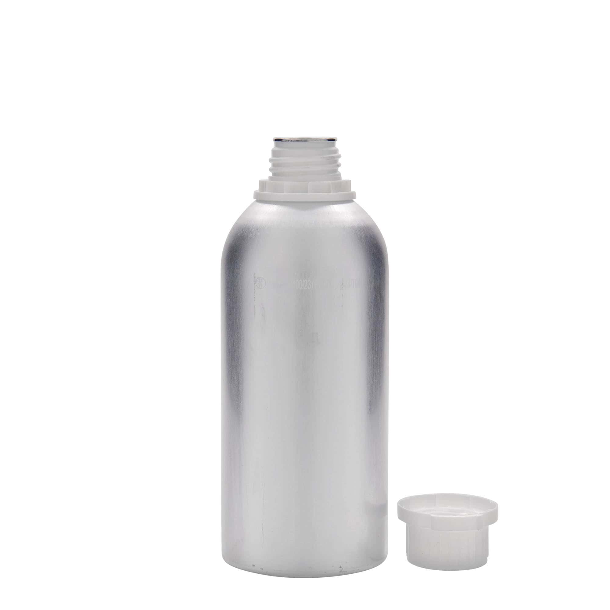 625 ml Aluminiumflasche, Metall, silber, Mündung: DIN 32 625 ml Aluminiumflasche, Metall, silber, Mündung: DIN 32