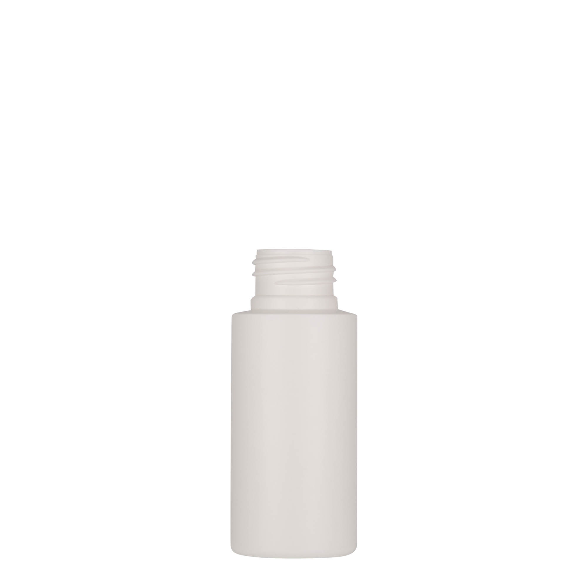 50 ml Kunststoffflasche 'Pipe', HDPE, weiß, Mündung: 24/410 50 ml Kunststoffflasche 'Pipe', HDPE, weiß, Mündung: 24/410