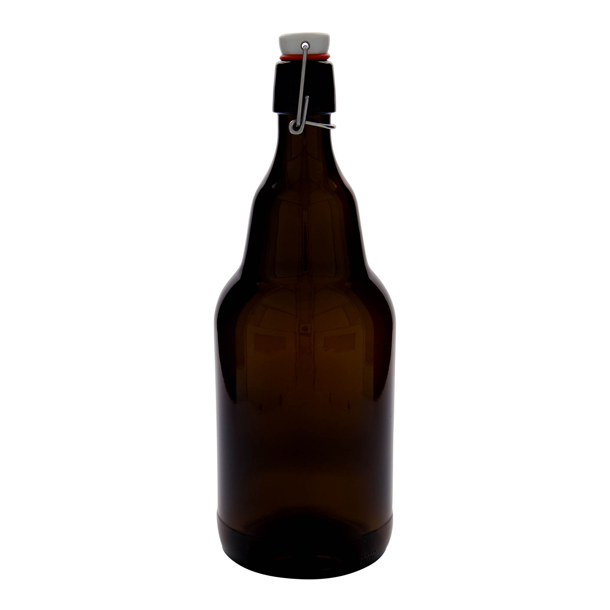 2.000 ml Bierflasche, Glas, braun, Mündung: Bügelverschluss 2.000 ml Bierflasche, Glas, braun, Mündung: Bügelverschluss