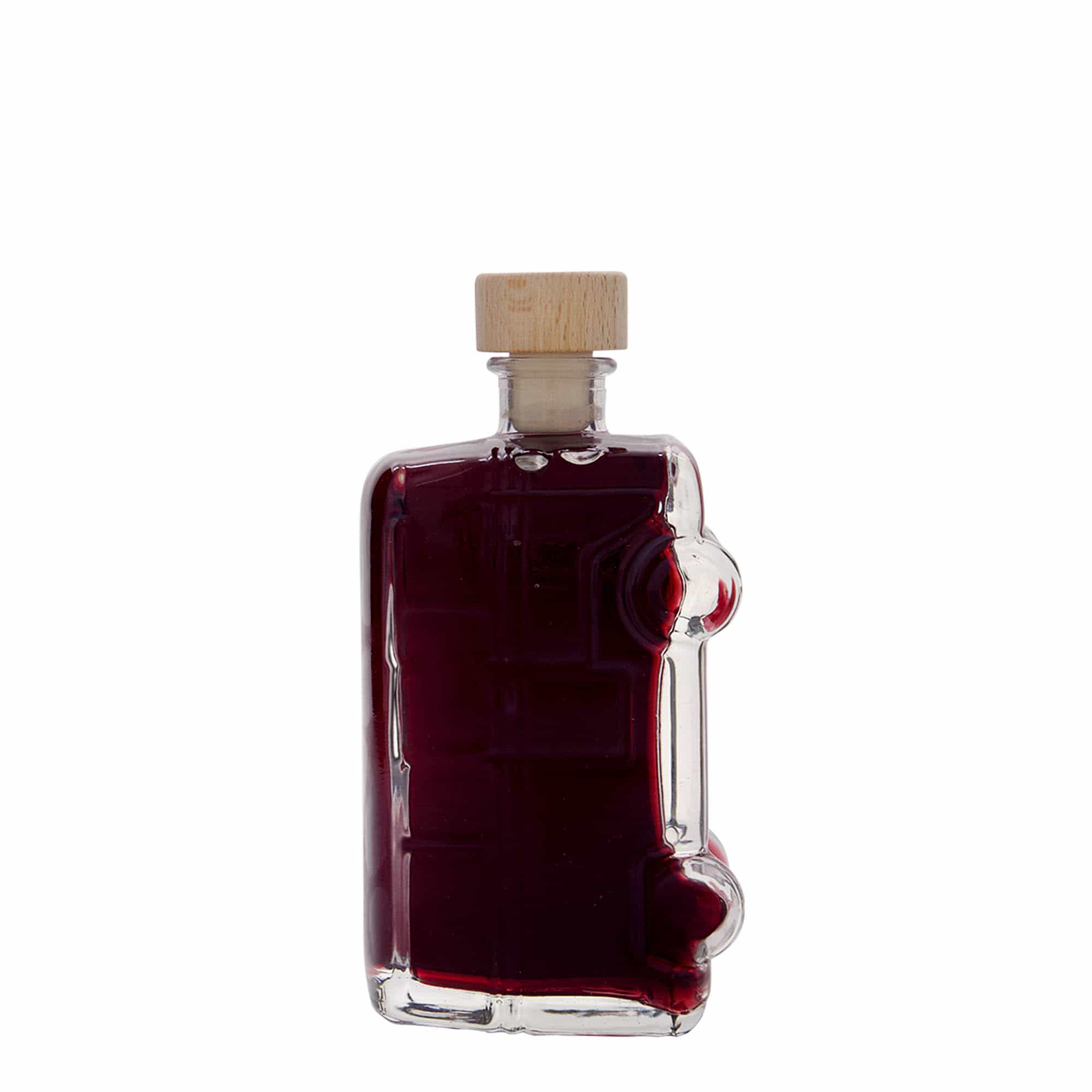 200 ml Glasflasche 'Bulli', Mündung: Kork