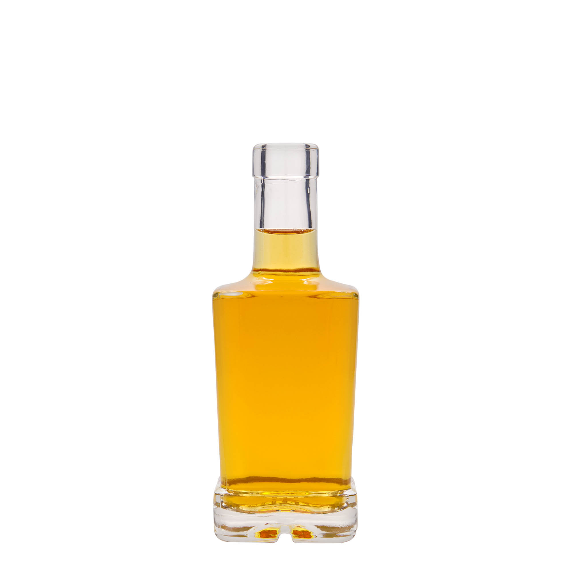 250 ml Glasflasche „Rene“, quadratisch, Mündung: Kork