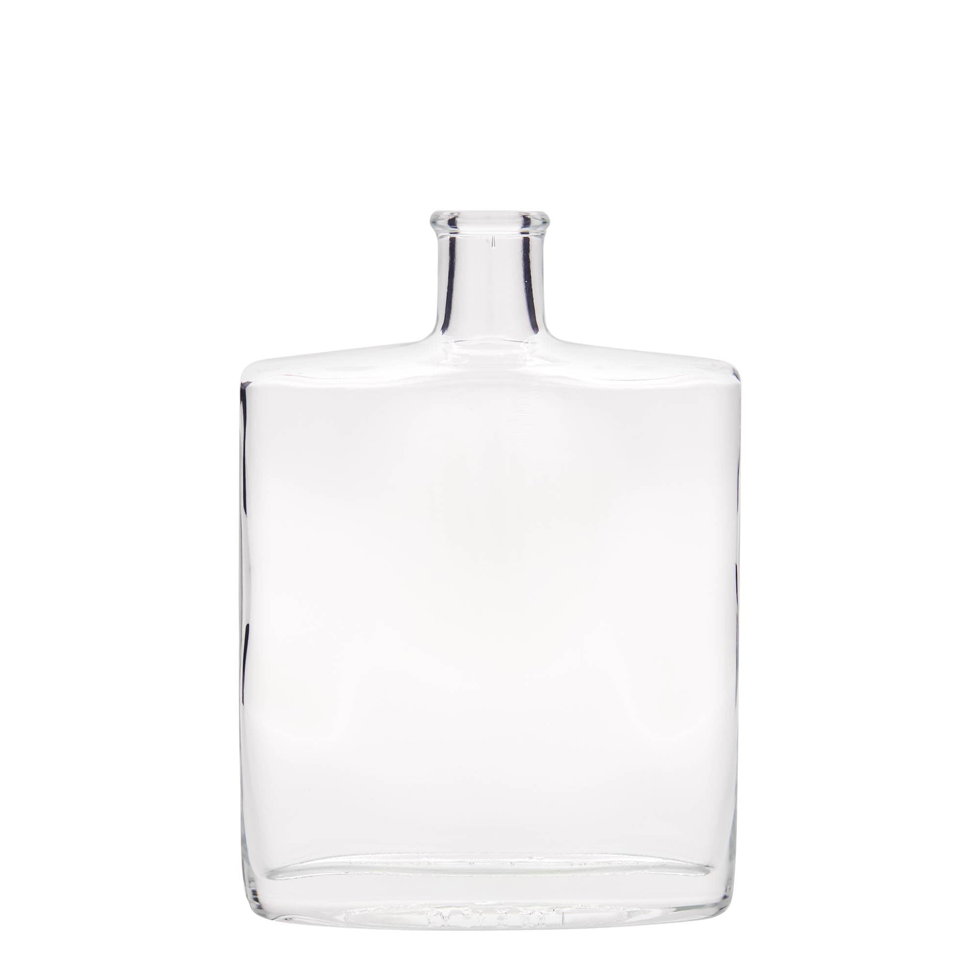 500 ml Glasflasche 'Zorbas', oval, Mündung: Kork 500 ml Glasflasche 'Zorbas', oval, Mündung: Kork