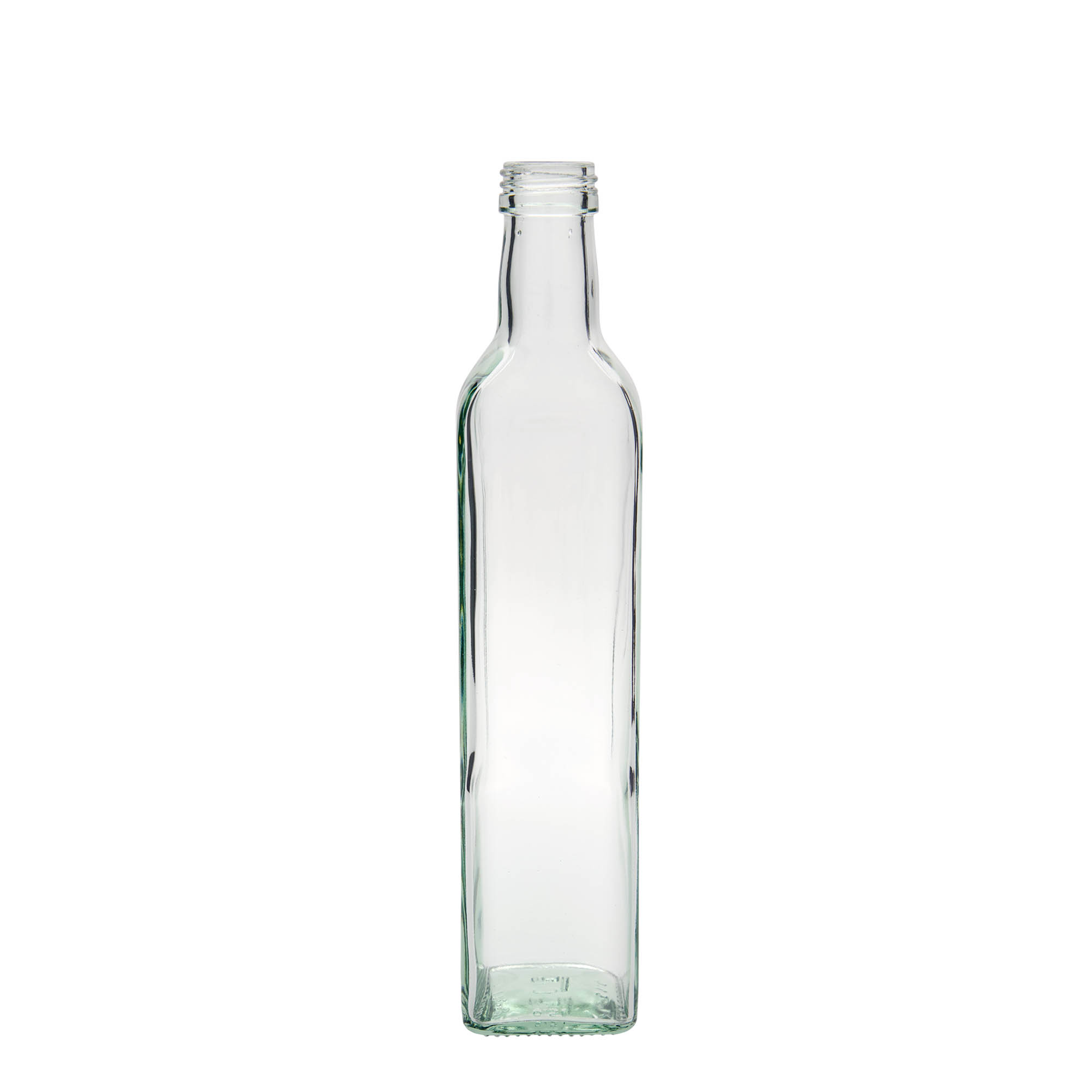 500 ml Glasflasche „Marasca“, quadratisch, Mündung: PP 31,5