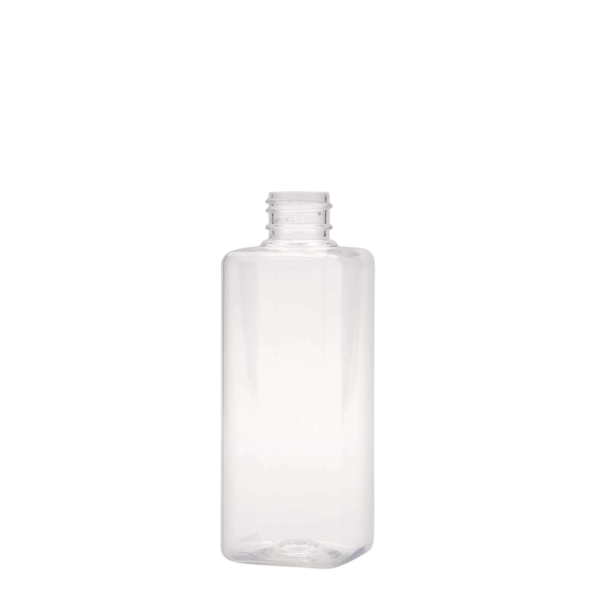200 ml PET-Flasche 'Karl', quadratisch, Kunststoff, Mündung: 24/410 200 ml PET-Flasche 'Karl', quadratisch, Kunststoff, Mündung: 24/410