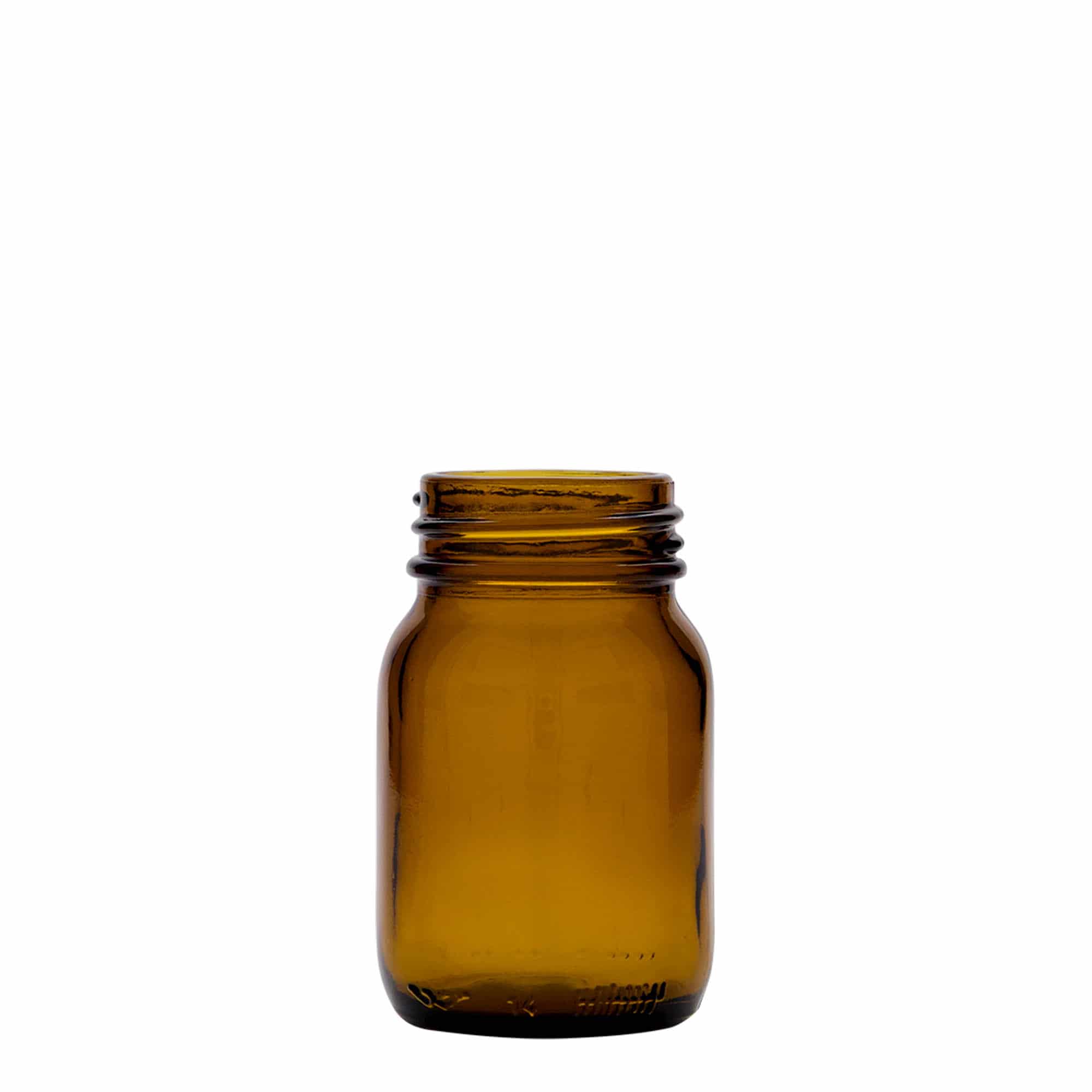 75 ml Weithalsglas, braun, Mündung: DIN 40 75 ml Weithalsglas, braun, Mündung: DIN 40