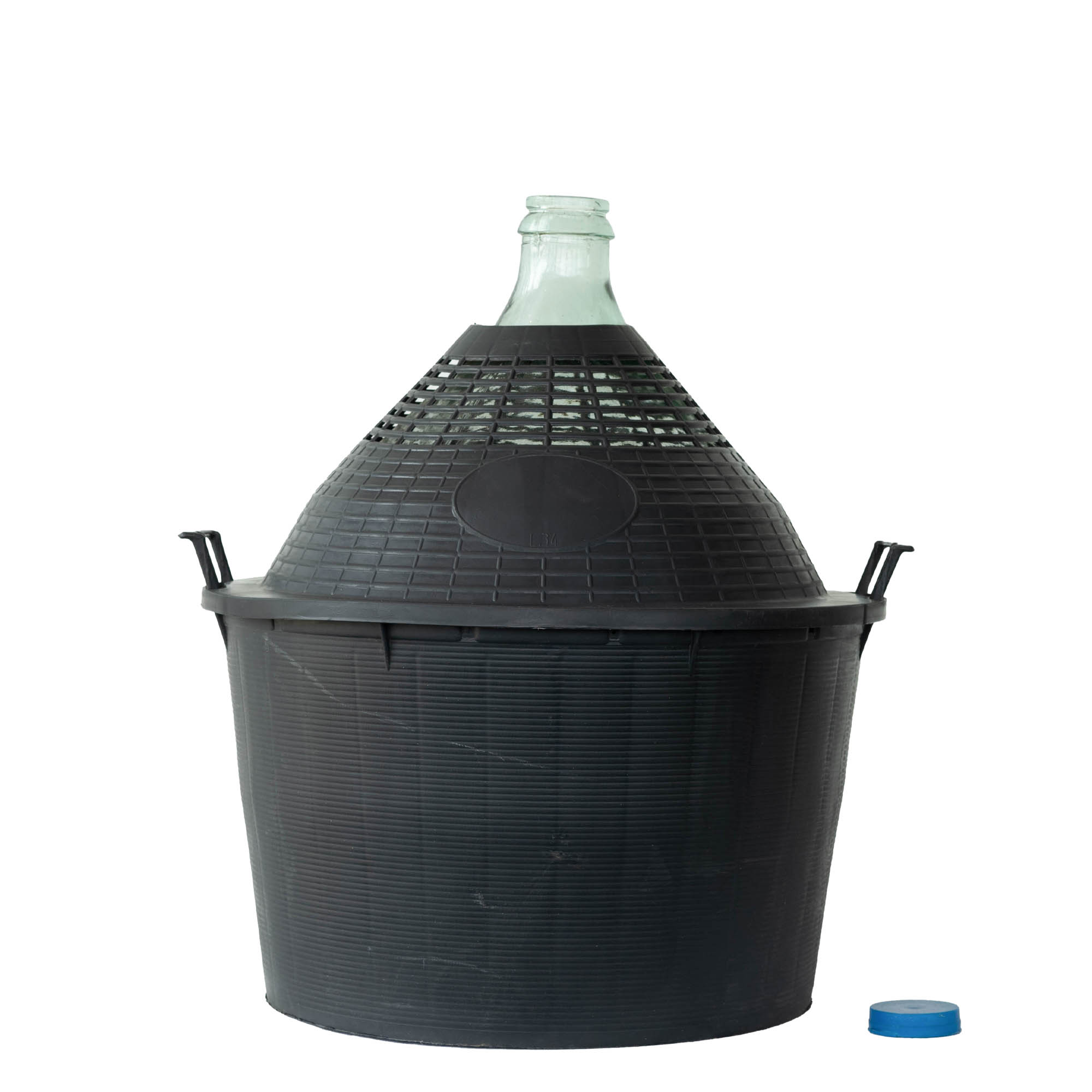 34 l Ballonflasche Enghals, Glas, Mündung: Stülpdeckel 34 l Ballonflasche Enghals, Glas, Mündung: Stülpdeckel