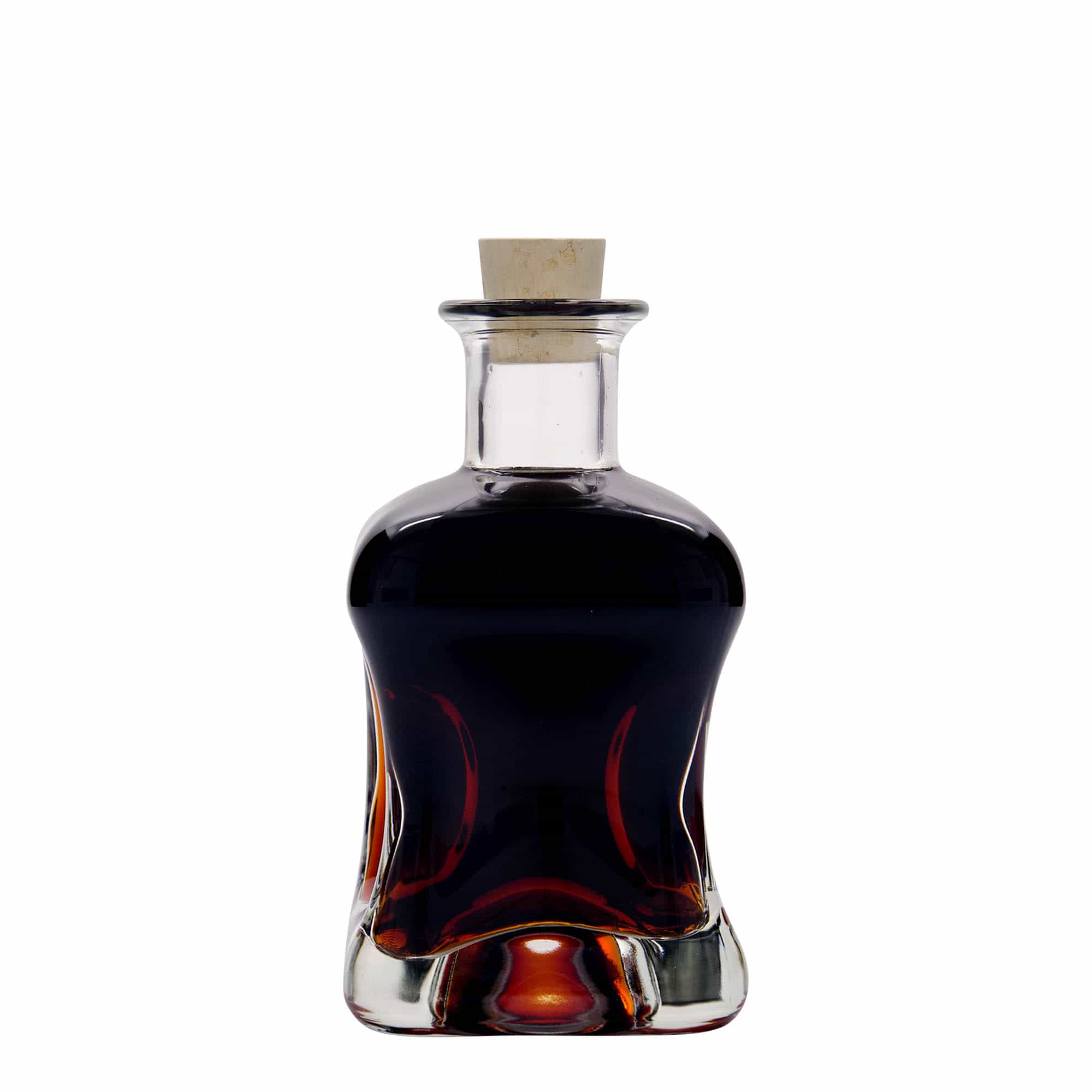 350 ml Glasflasche „Dublin“, quadratisch, Mündung: Kork