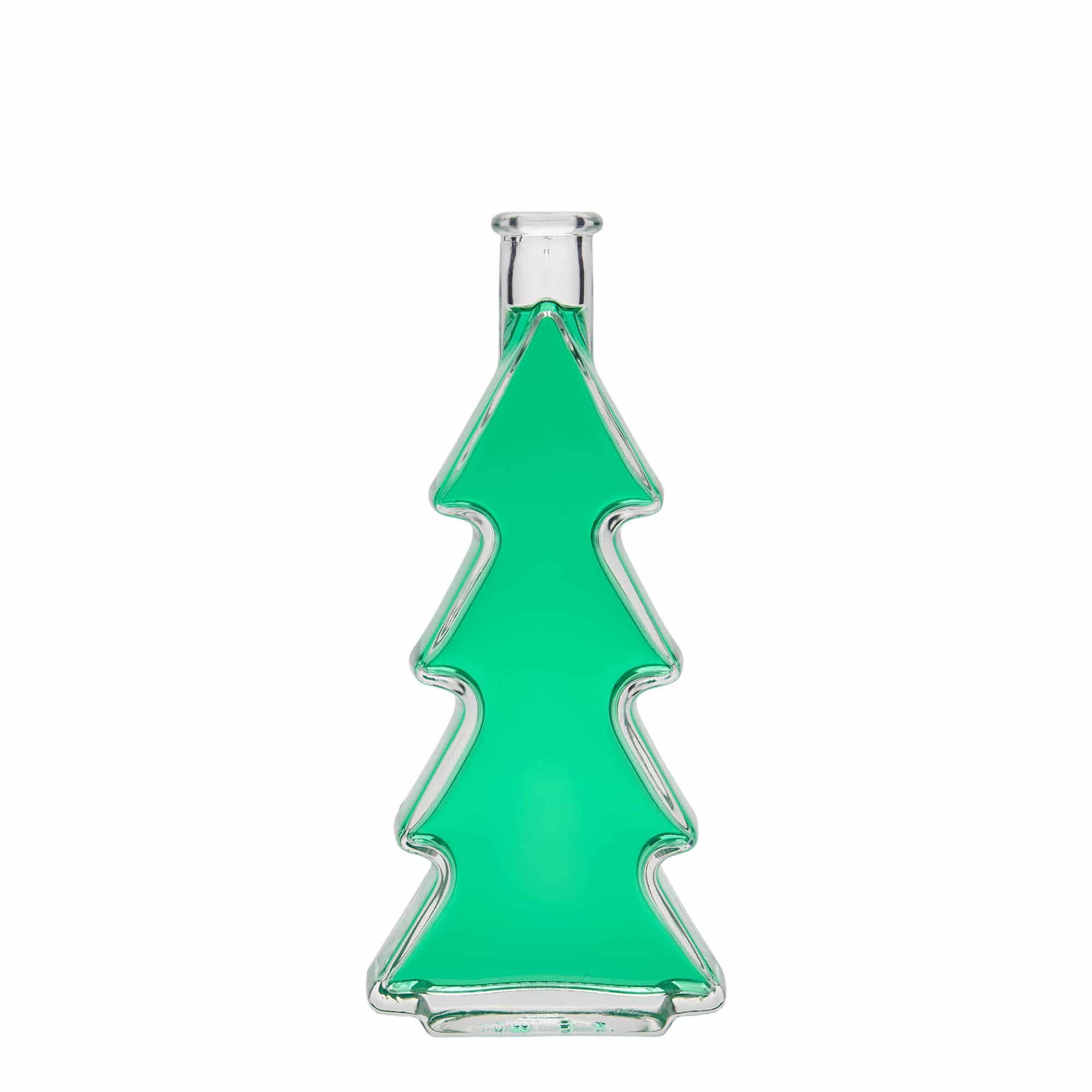 200 ml Glasflasche 'Tannenbaum', Mündung: Kork