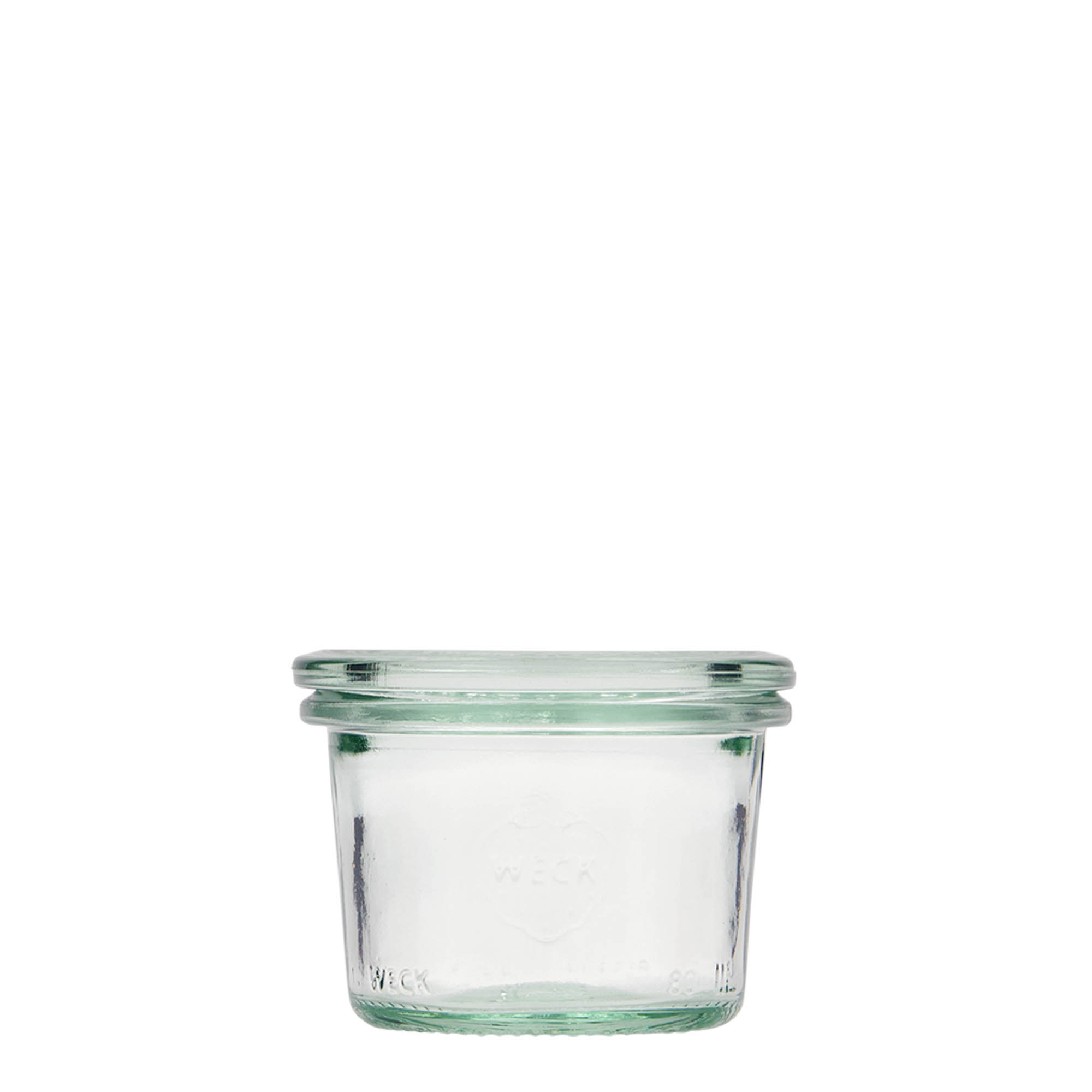 80 ml WECK-Sturzglas, Mündung: Rundrand