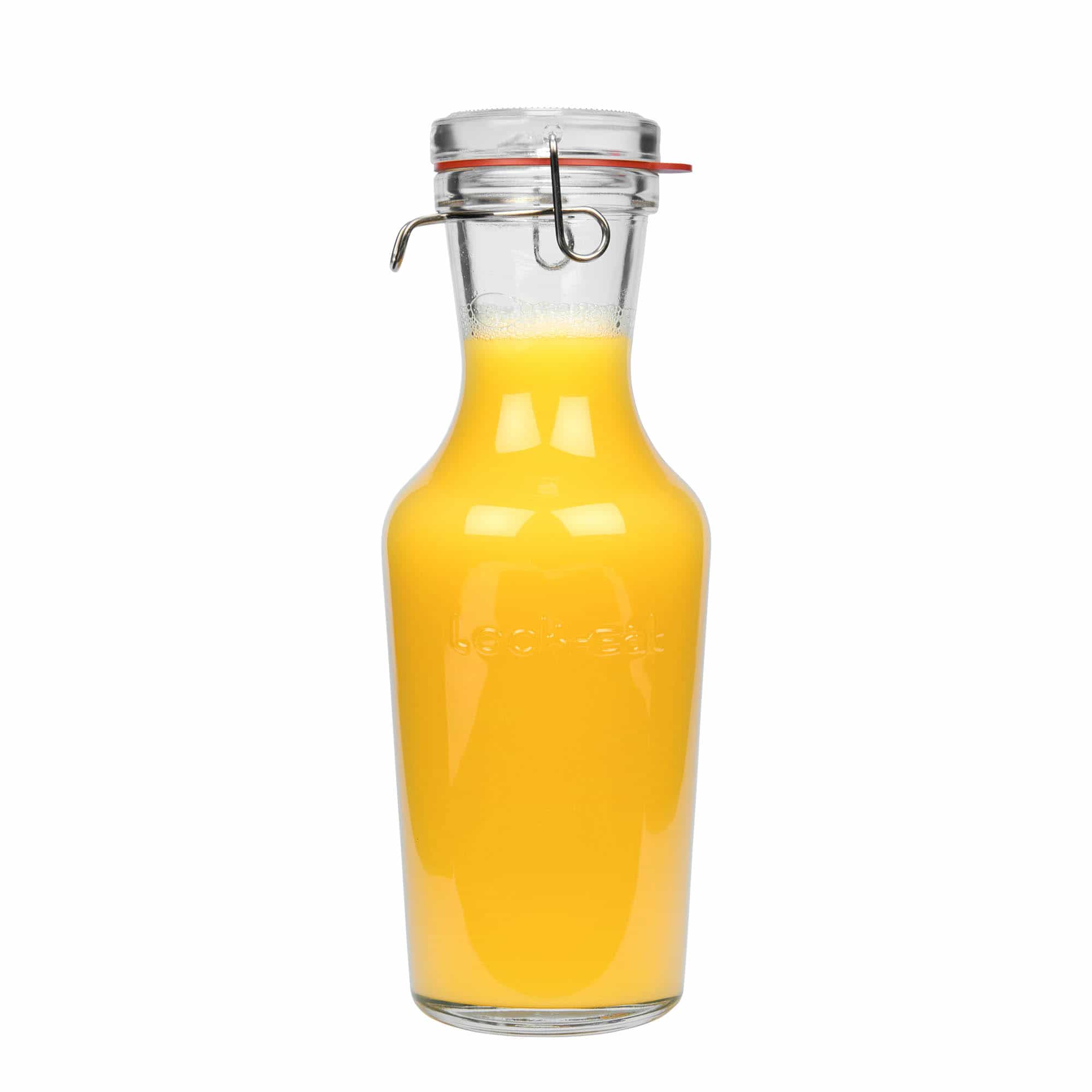 1.000 ml Glaskaraffe 'Lock-Eat', Mündung: Drahtbügelverschluss