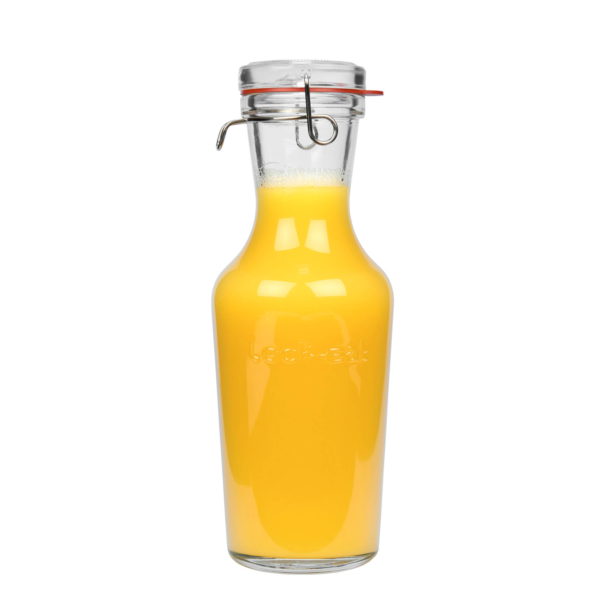 1.000 ml Glaskaraffe „Lock-Eat“, Mündung: Drahtbügelverschluss