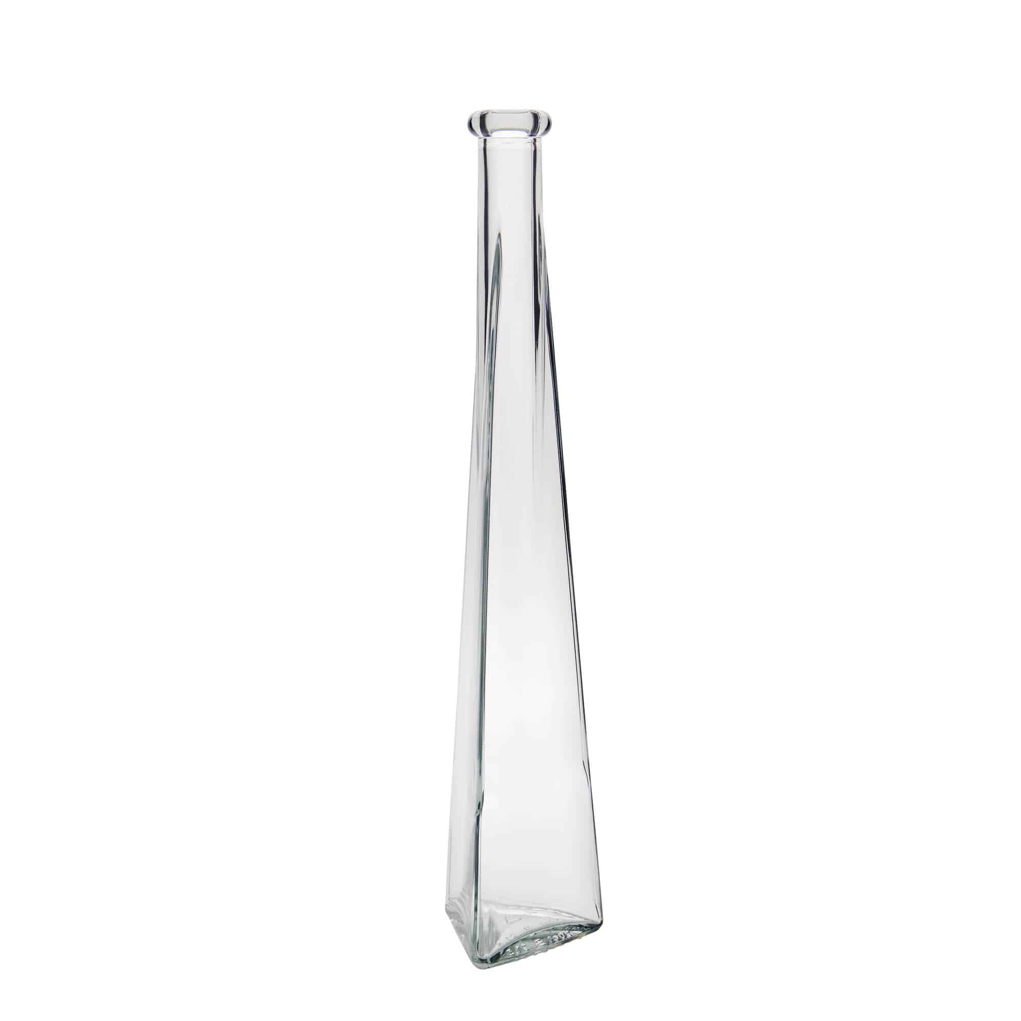 200 ml Glasflasche 'Dama Triangolore', dreieckig, Mündung: Kork 200 ml Glasflasche 'Dama Triangolore', dreieckig, Mündung: Kork
