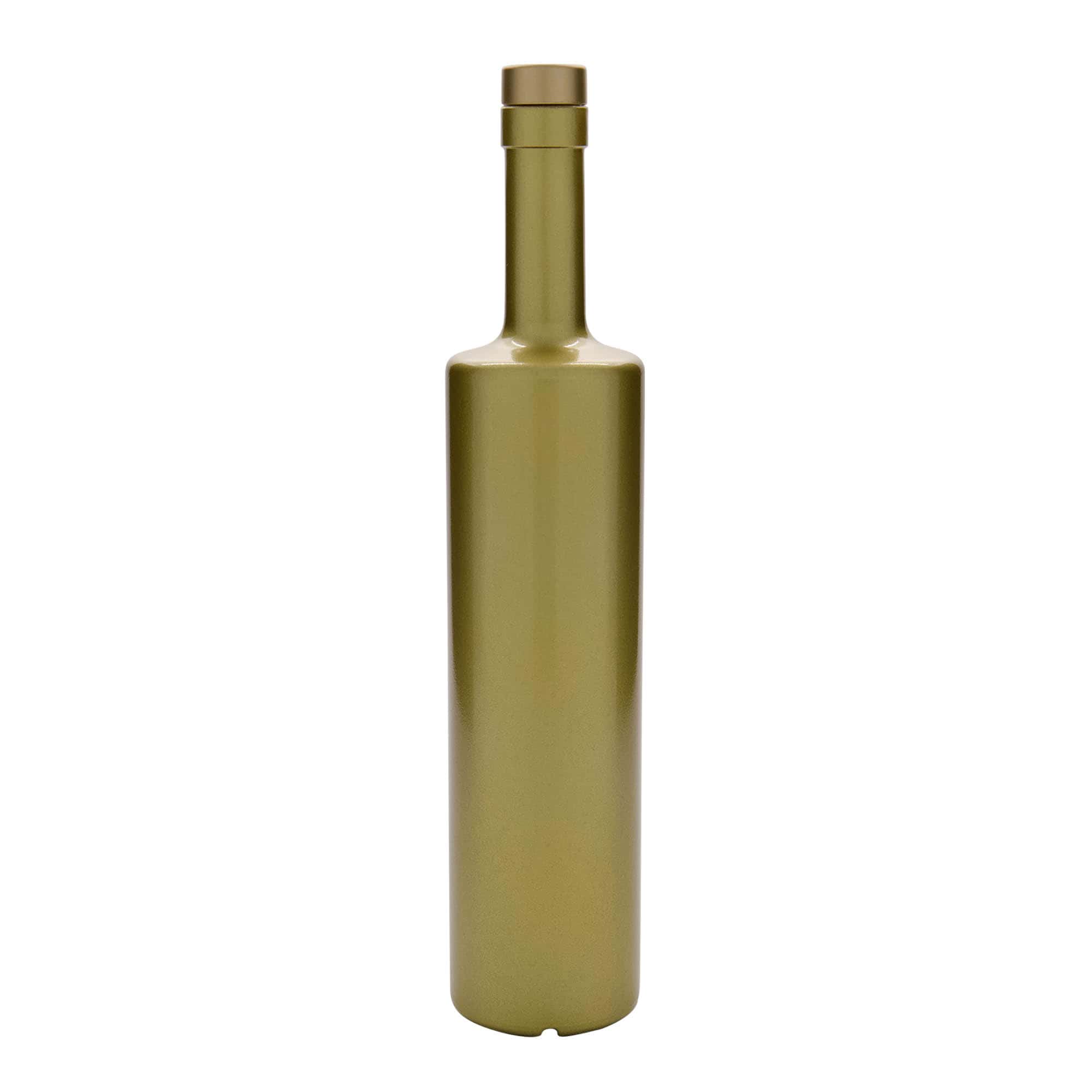 700 ml Glasflasche „Centurio“, gold, Mündung: Kork
