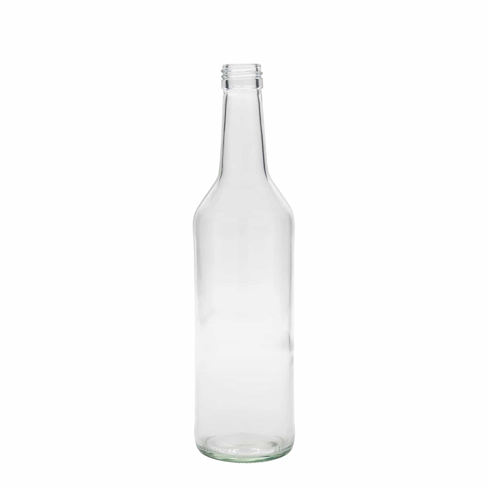 500 ml Glasflasche Geradhals, Mündung: PP 28