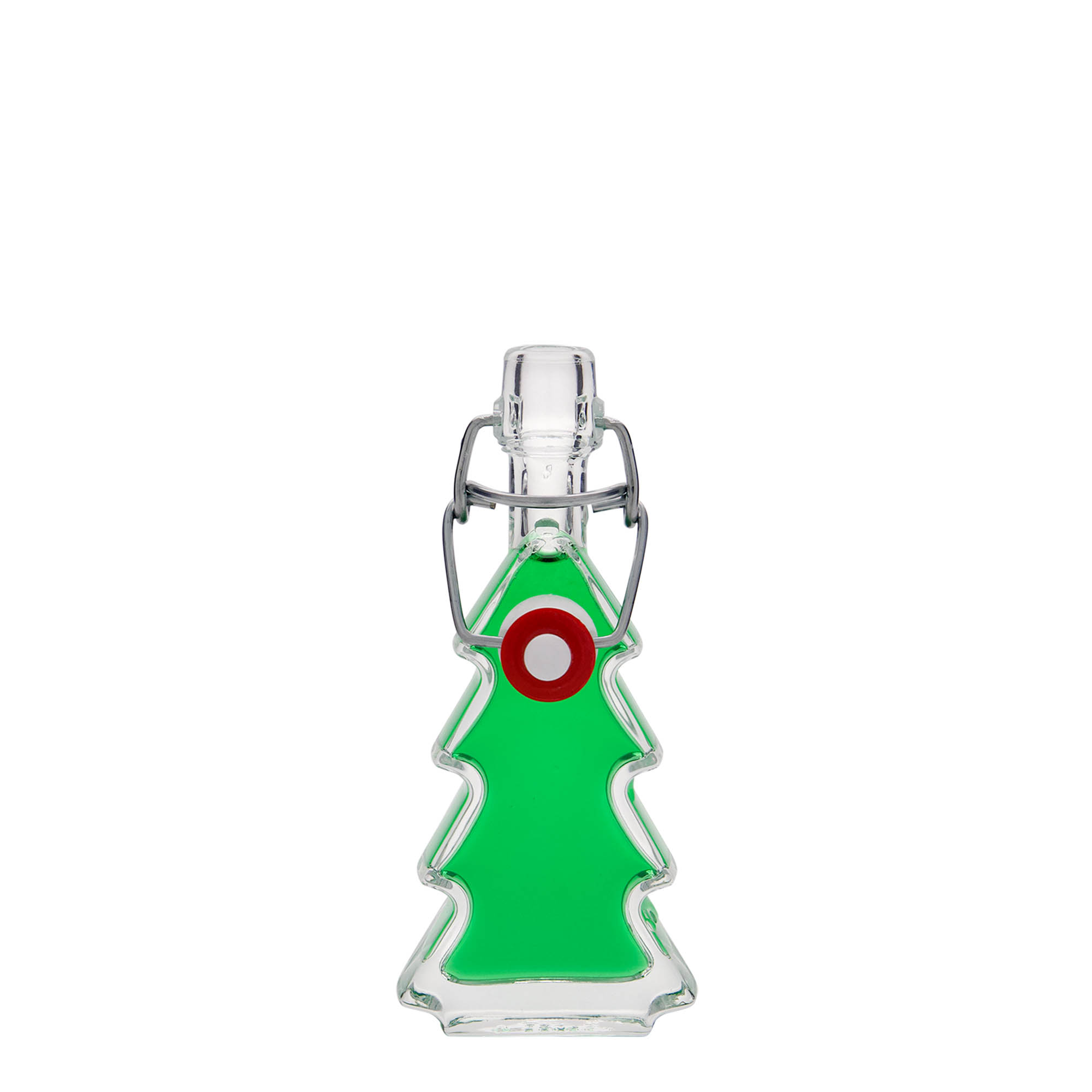 40 ml Glasflasche „Tannenbaum“, Mündung: Bügelverschluss