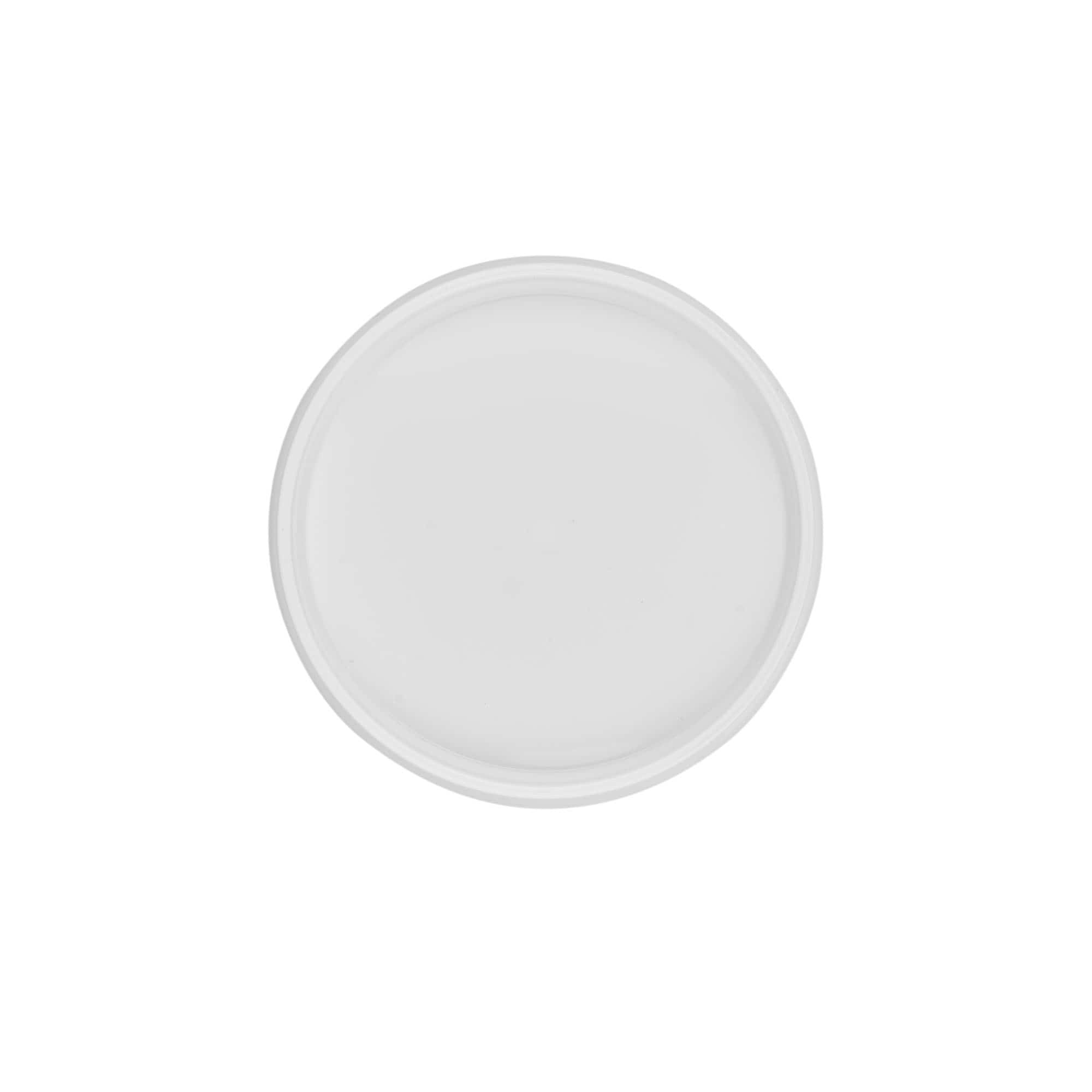 Deckel für 0,6 l Eimer, PP-Kunststoff, weiß Deckel für 0,6 l Eimer, PP-Kunststoff, weiß