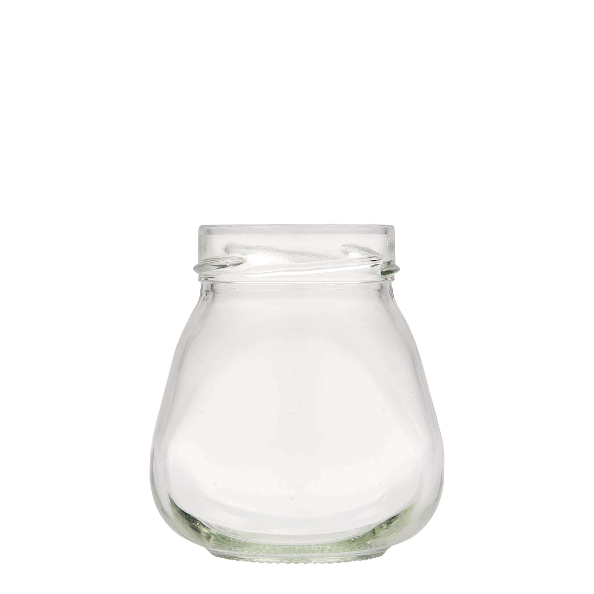 300 ml bauchiges Rundglas, oval, Mündung: Deep-Twist-Off (DTO 63)