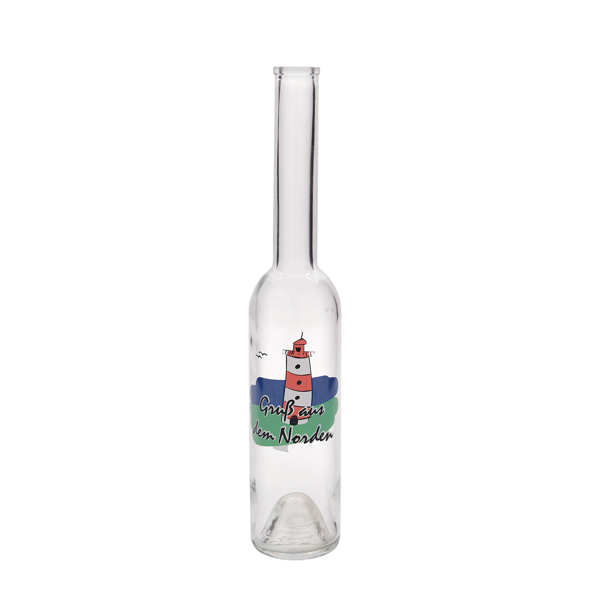 350 ml Glasflasche „Opera“, Motiv: Norden, Mündung: Kork