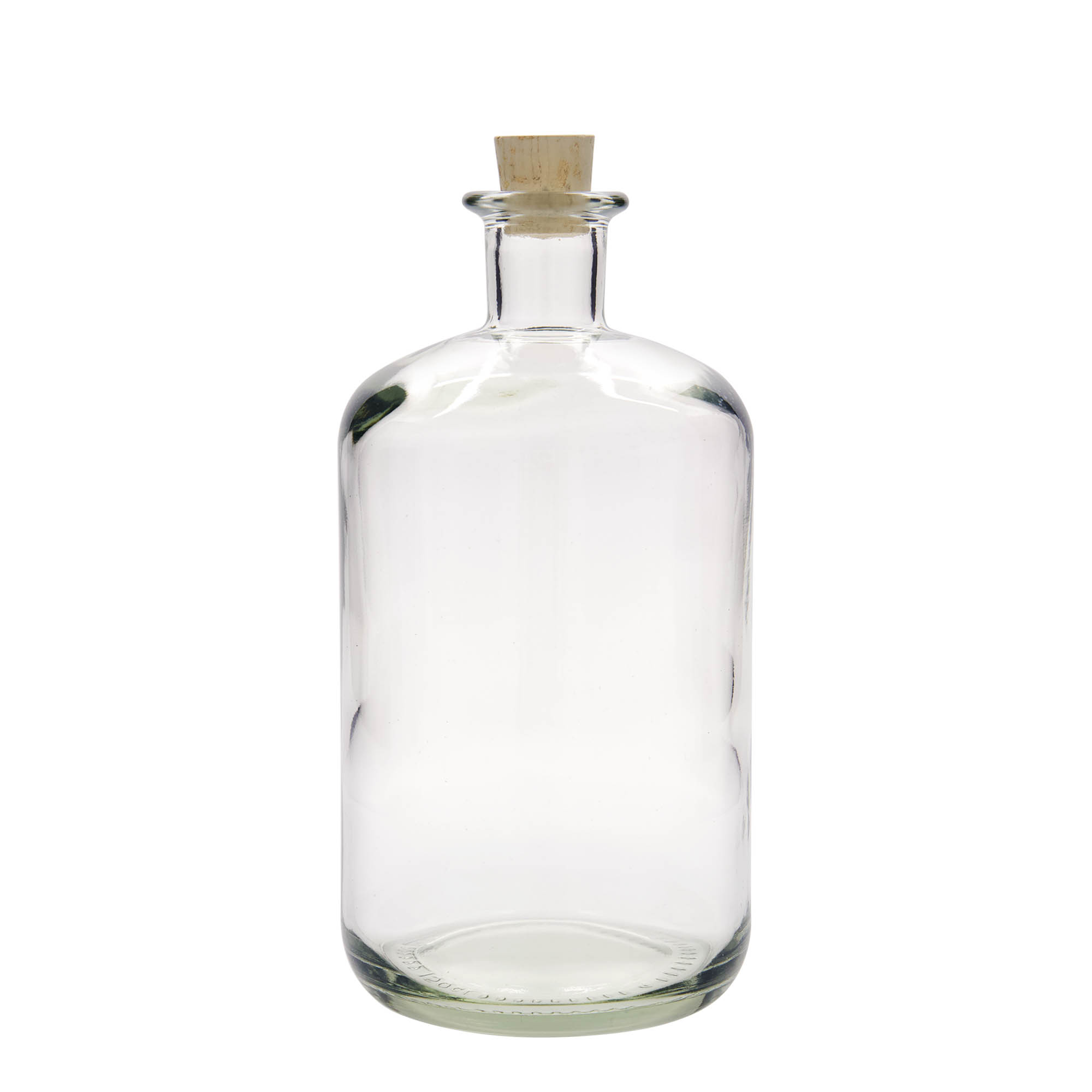 1.500 ml Glasflasche Apotheker, Mündung: Kork 1.500 ml Glasflasche Apotheker, Mündung: Kork
