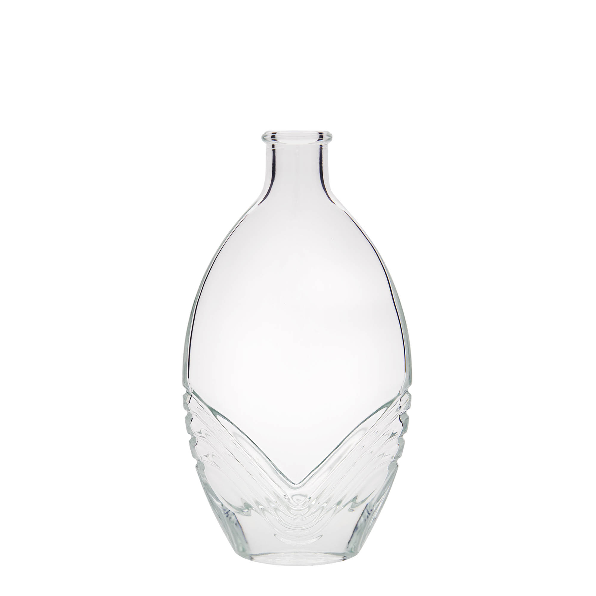 200 ml Glasflasche „Florence“, oval, Mündung: Kork