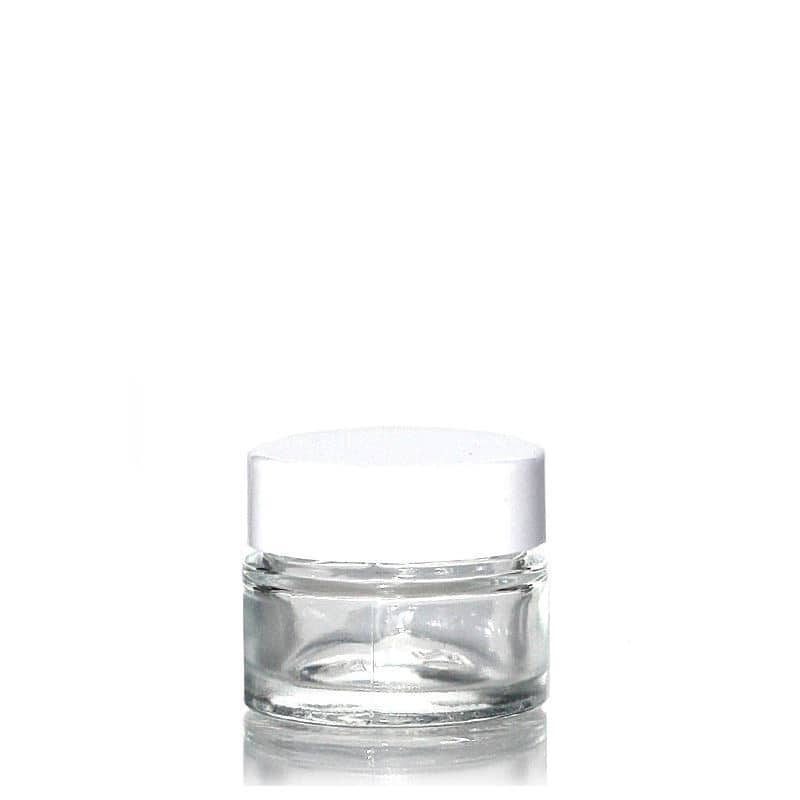 5 ml Tiegel 'Beauty', Glas, Mündung: Schraubverschluss