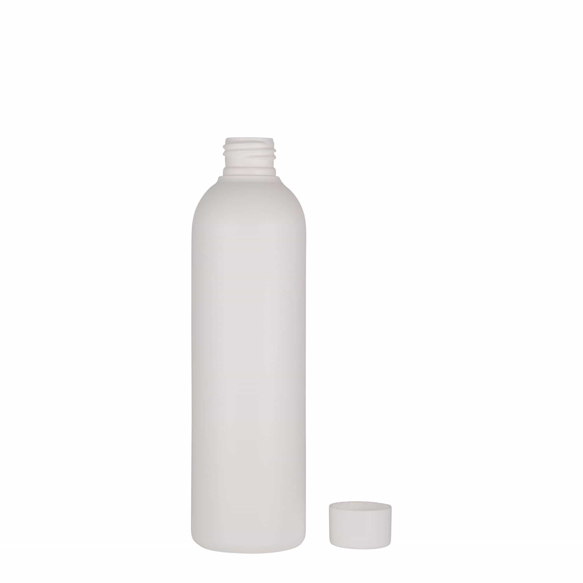 250 ml Kunststoffflasche „Tuffy“, HDPE, weiß, Mündung:  24/410