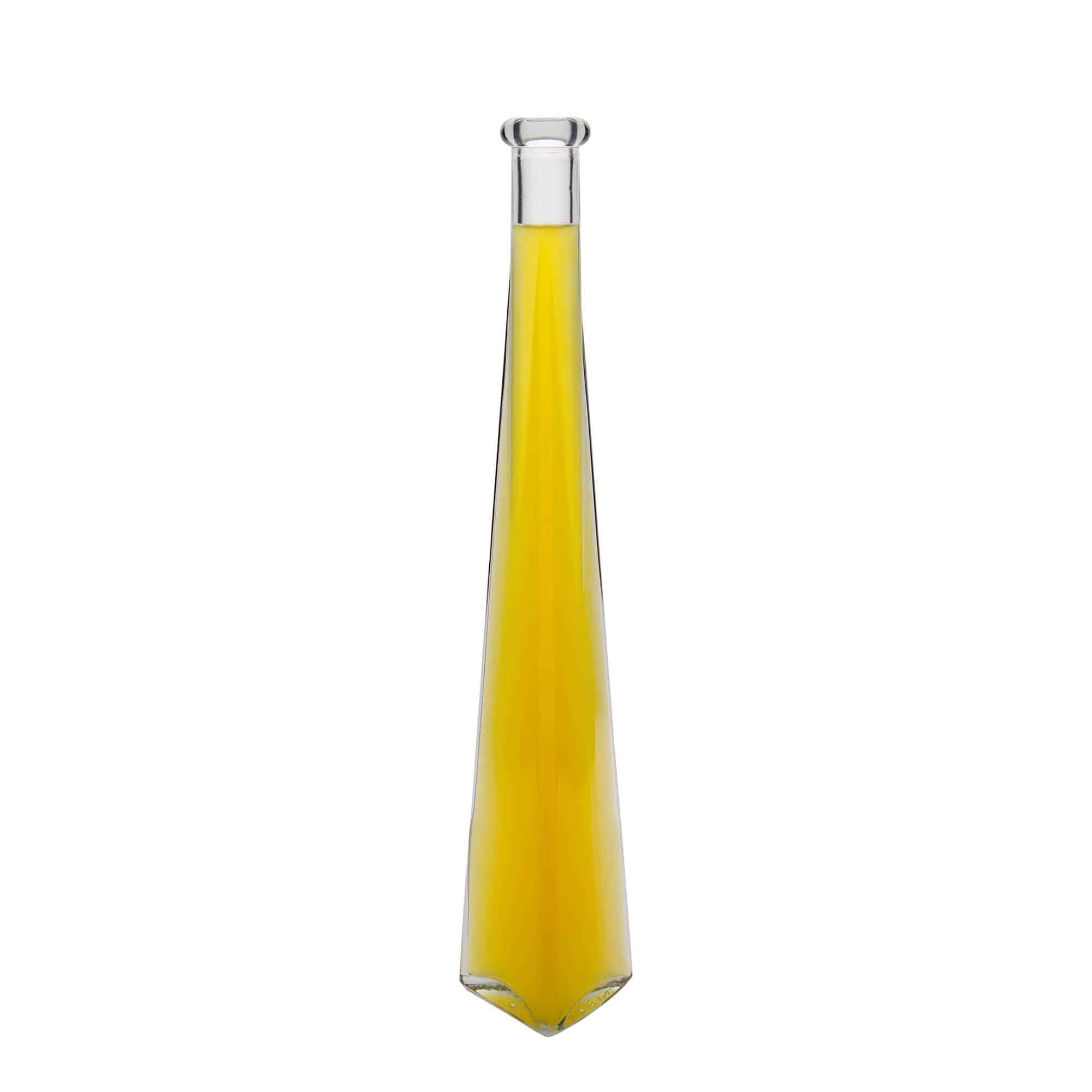 200 ml Glasflasche „Dama Triangolore“, dreieckig, Mündung: Kork