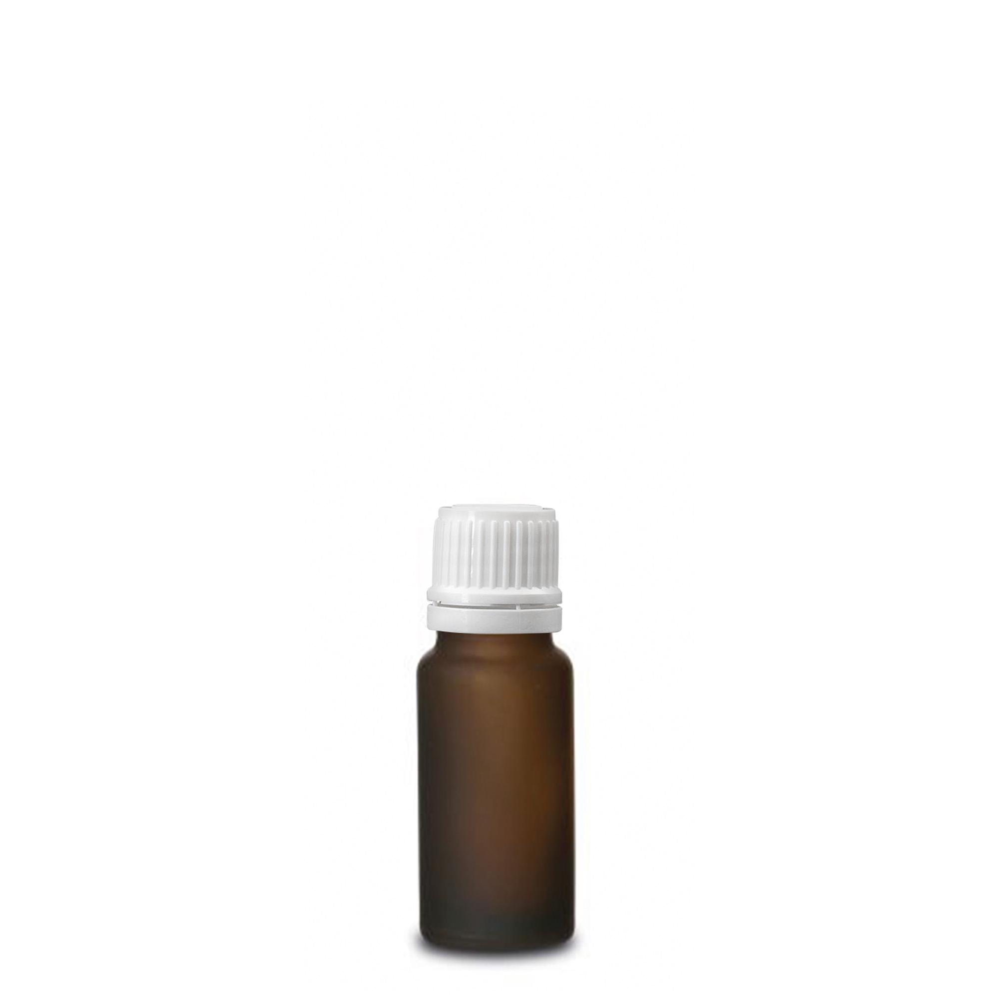 10 ml Medizinflasche, Glas, braun gefrostet, Mündung: DIN 18