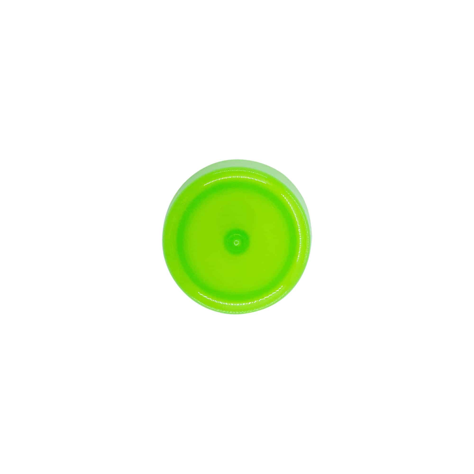 Schraubverschluss mit Spritzeinsatz, PP-Kunststoff, grün, für Mündung: 24/410