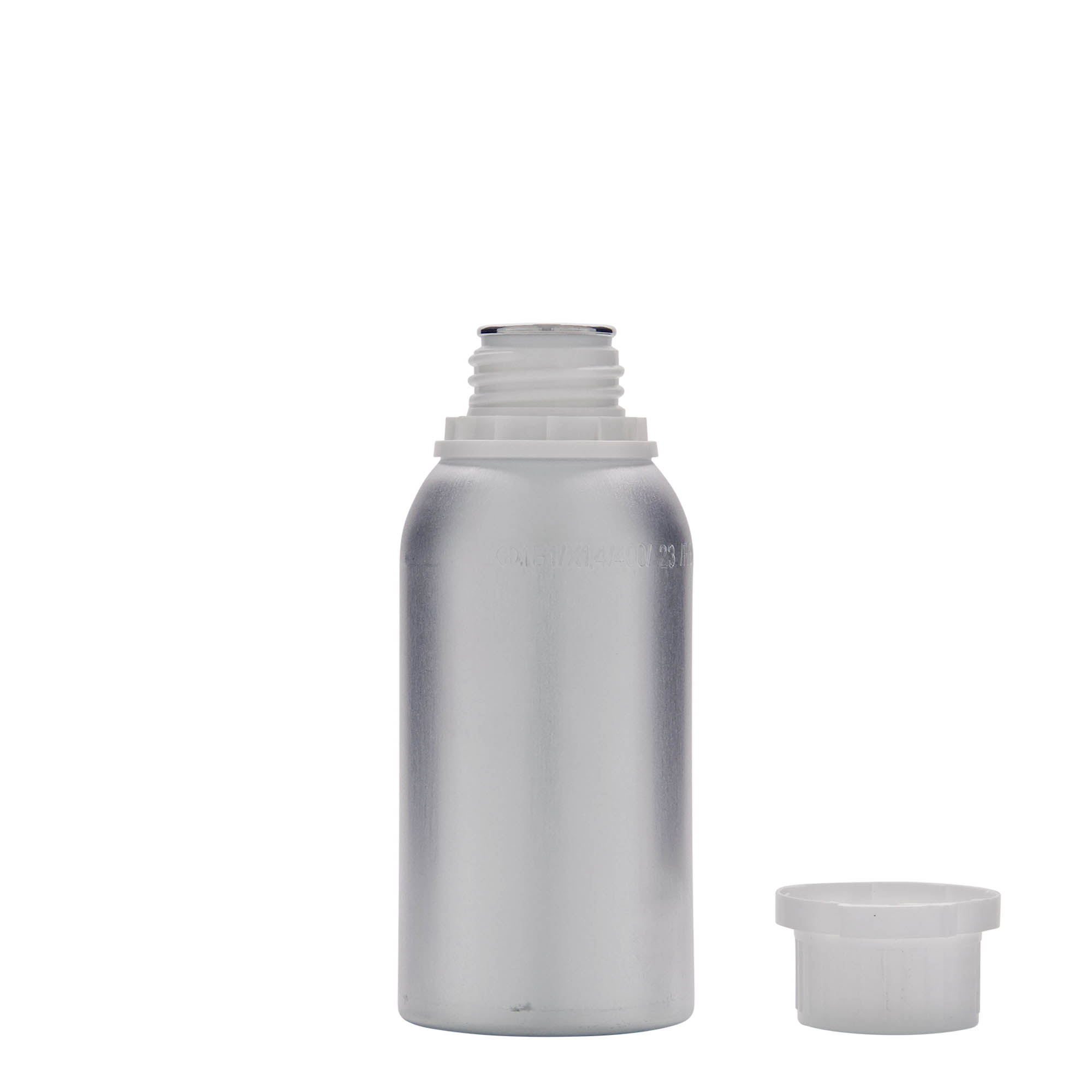 275 ml Aluminiumflasche, Metall, silber, Mündung: DIN 32