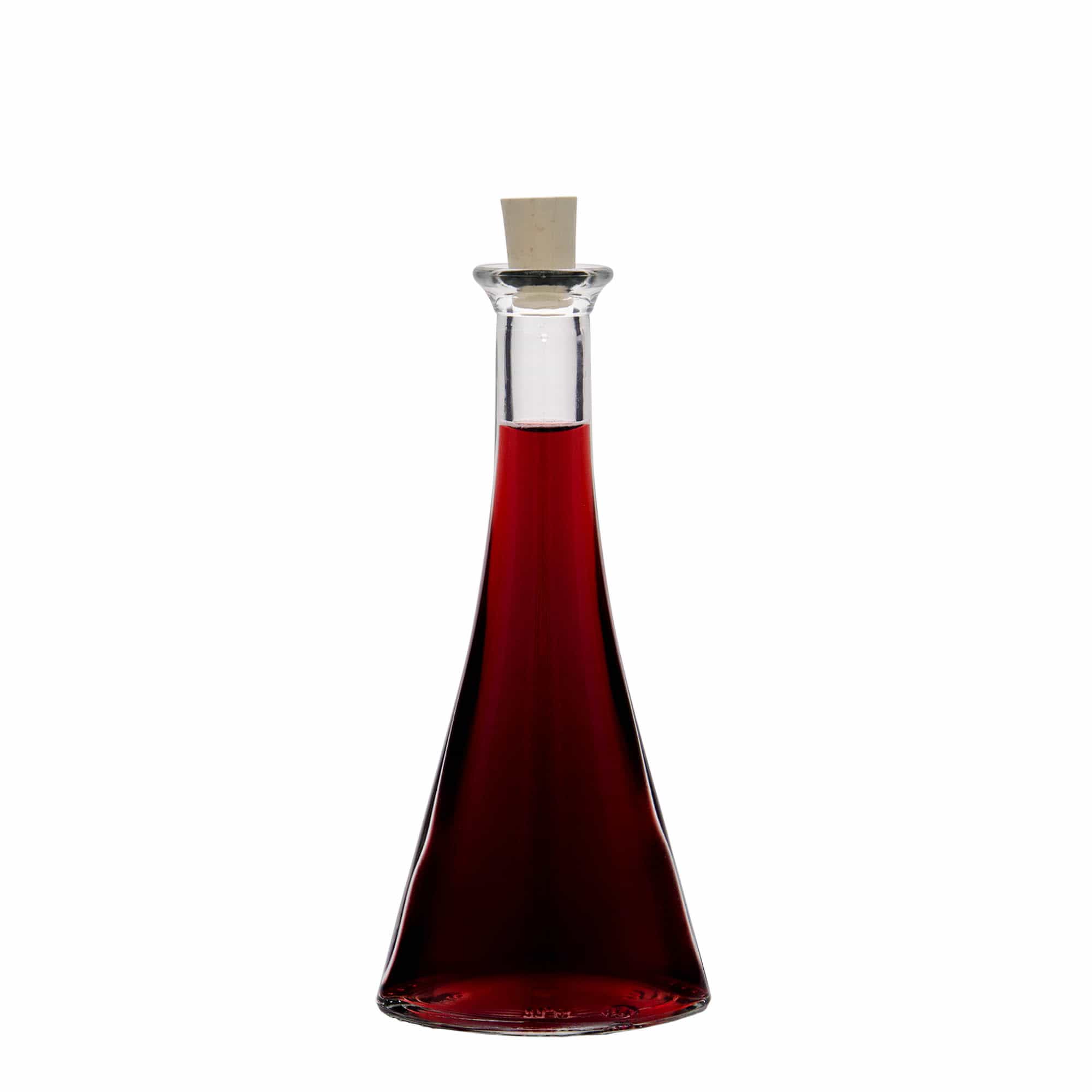100 ml Glasflasche „Veronica“, halbrund, Mündung: Kork