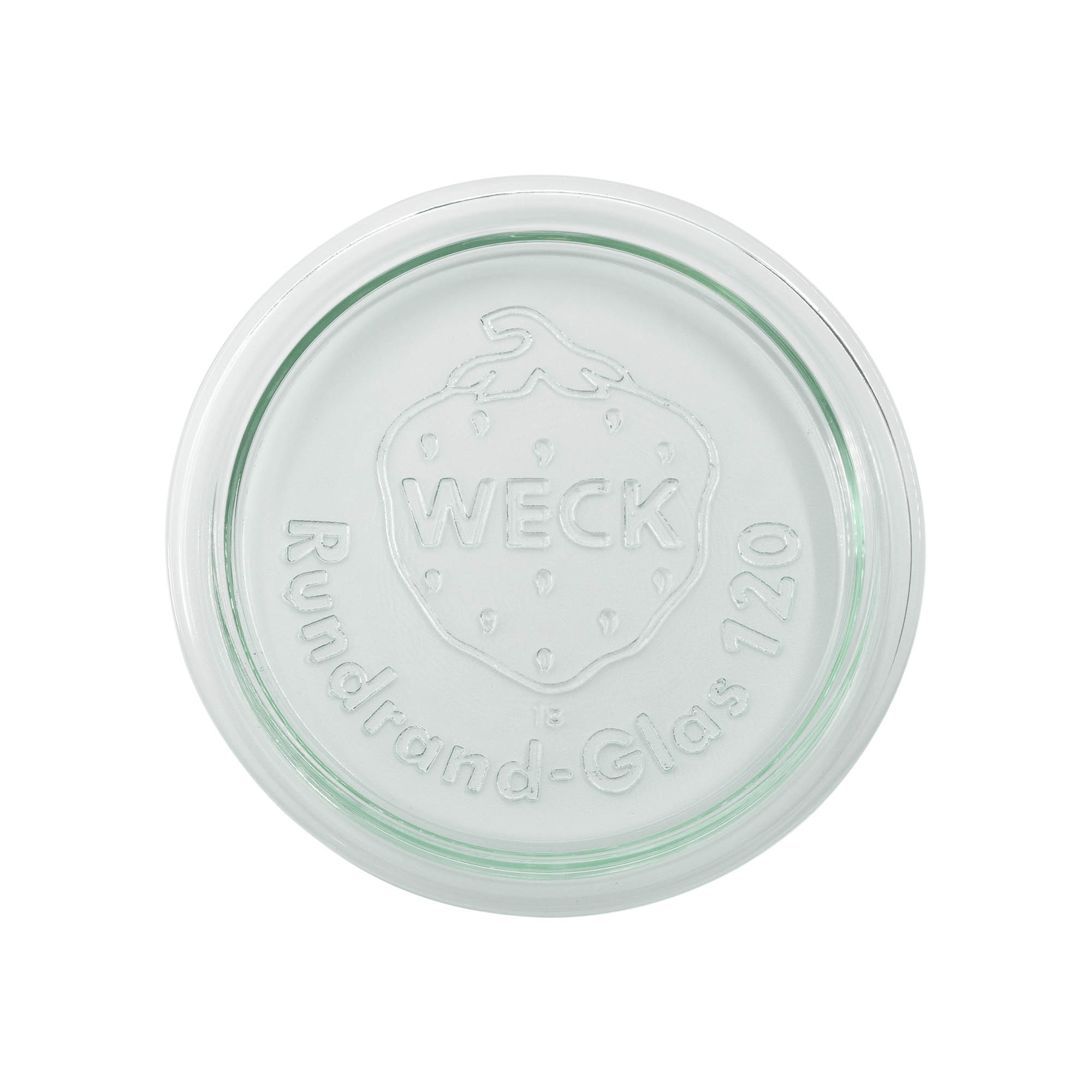 WECK-Glasdeckel Rundrand, für Mündung: RR120 WECK-Glasdeckel Rundrand, für Mündung: RR120
