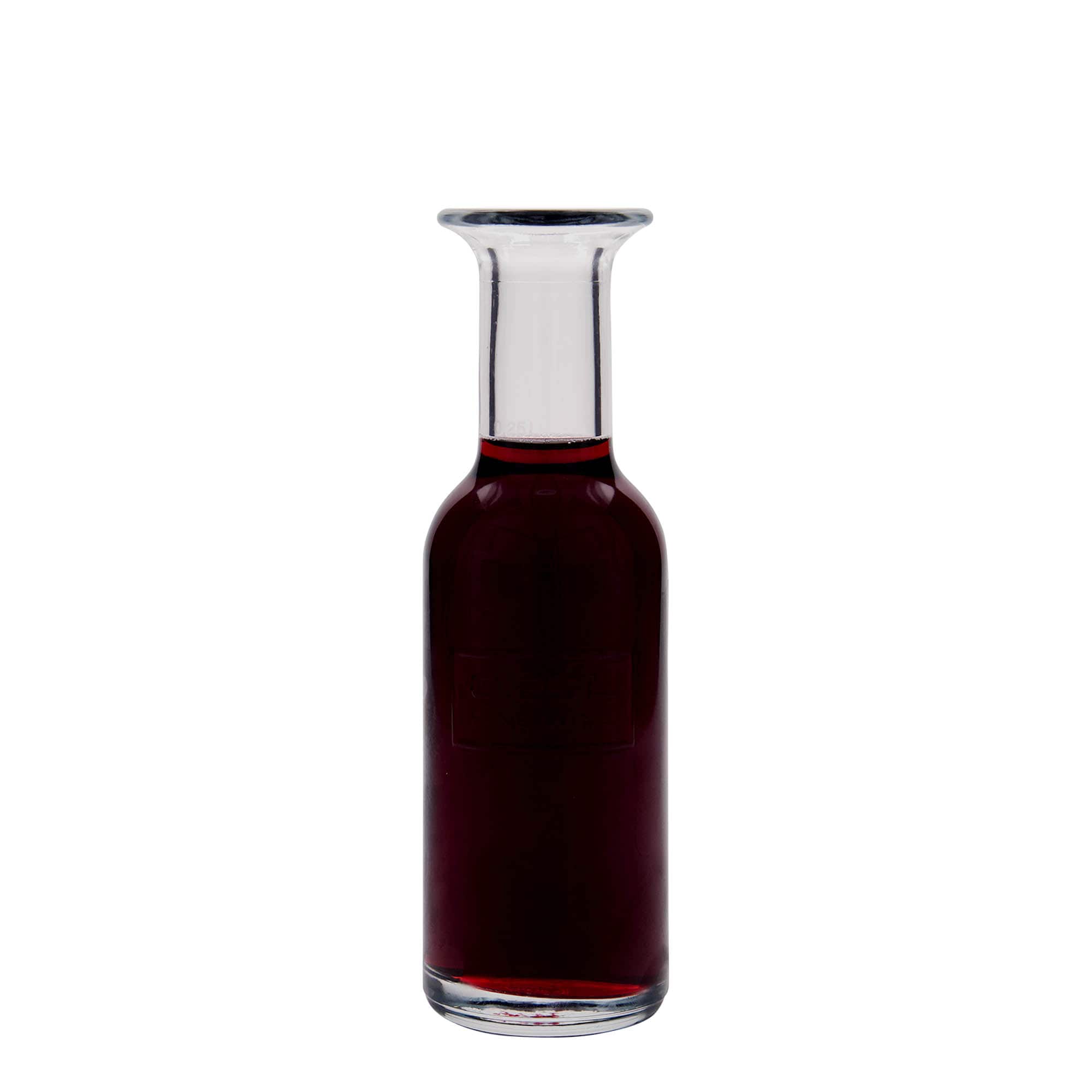 250 ml Glasflasche „Optima Fine Wine“, Mündung: Kork