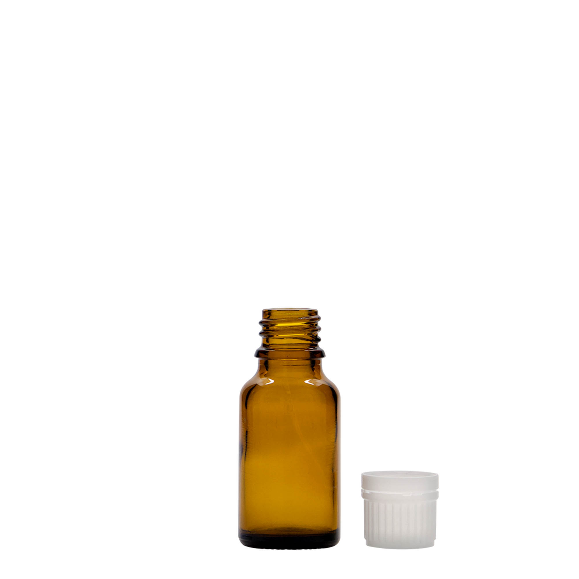 15 ml Medizinflasche, Glas, braun, Mündung: DIN 18 15 ml Medizinflasche, Glas, braun, Mündung: DIN 18